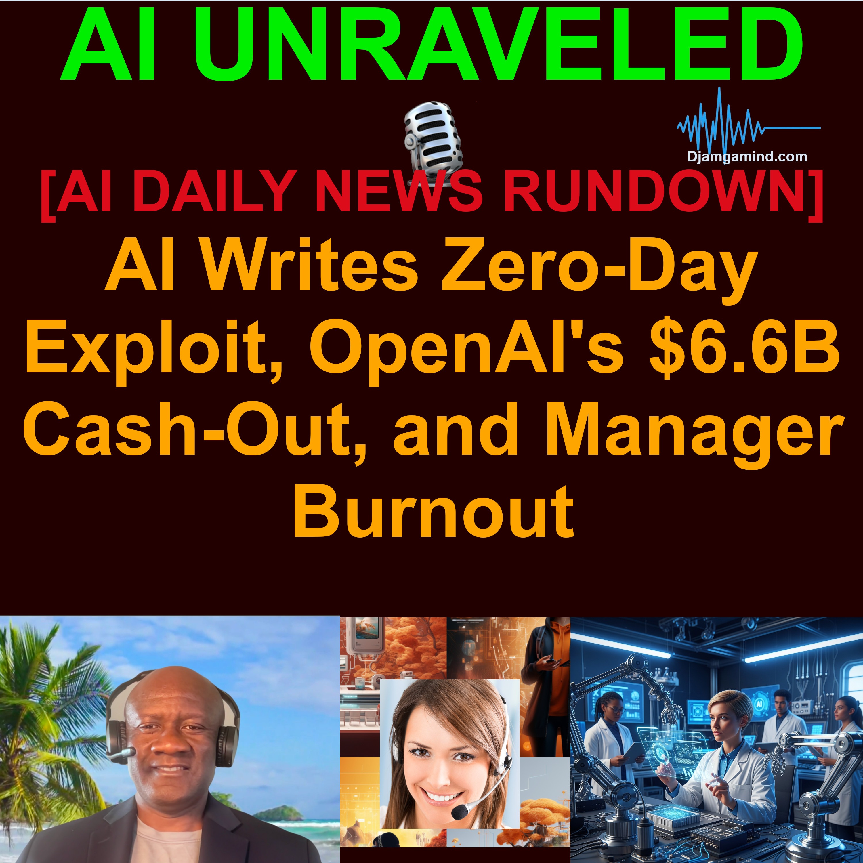 [AI DAILY NEWS RUNDOWN] AI Writes Zero-Day Exploit, OpenAI's $6.6B Cash-Out, and Manager Burnout (May 11 2026)