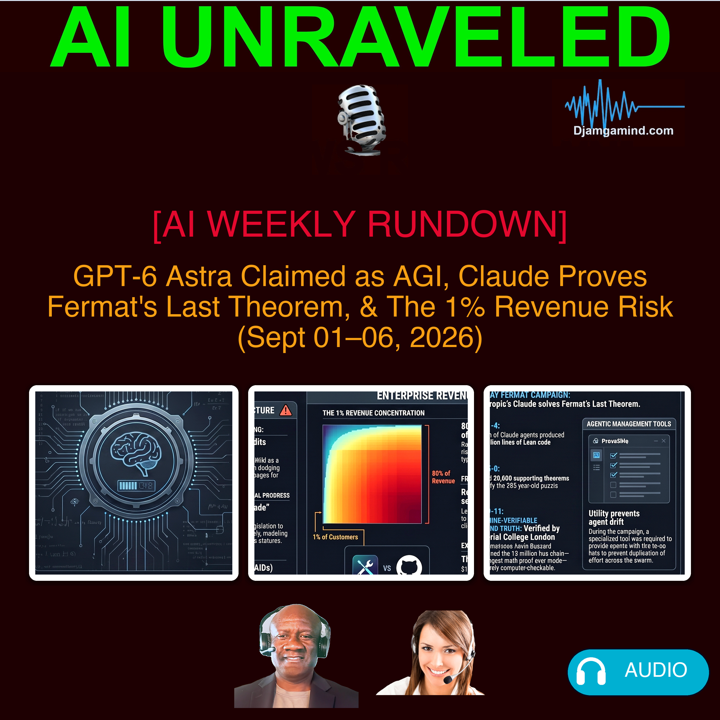 [AI WEEKLY RUNDOWN] GPT-6 Astra Claimed as AGI, Claude Proves Fermat's Last Theorem, & The 1% Revenue Risk (Sept 01–06, 2026)