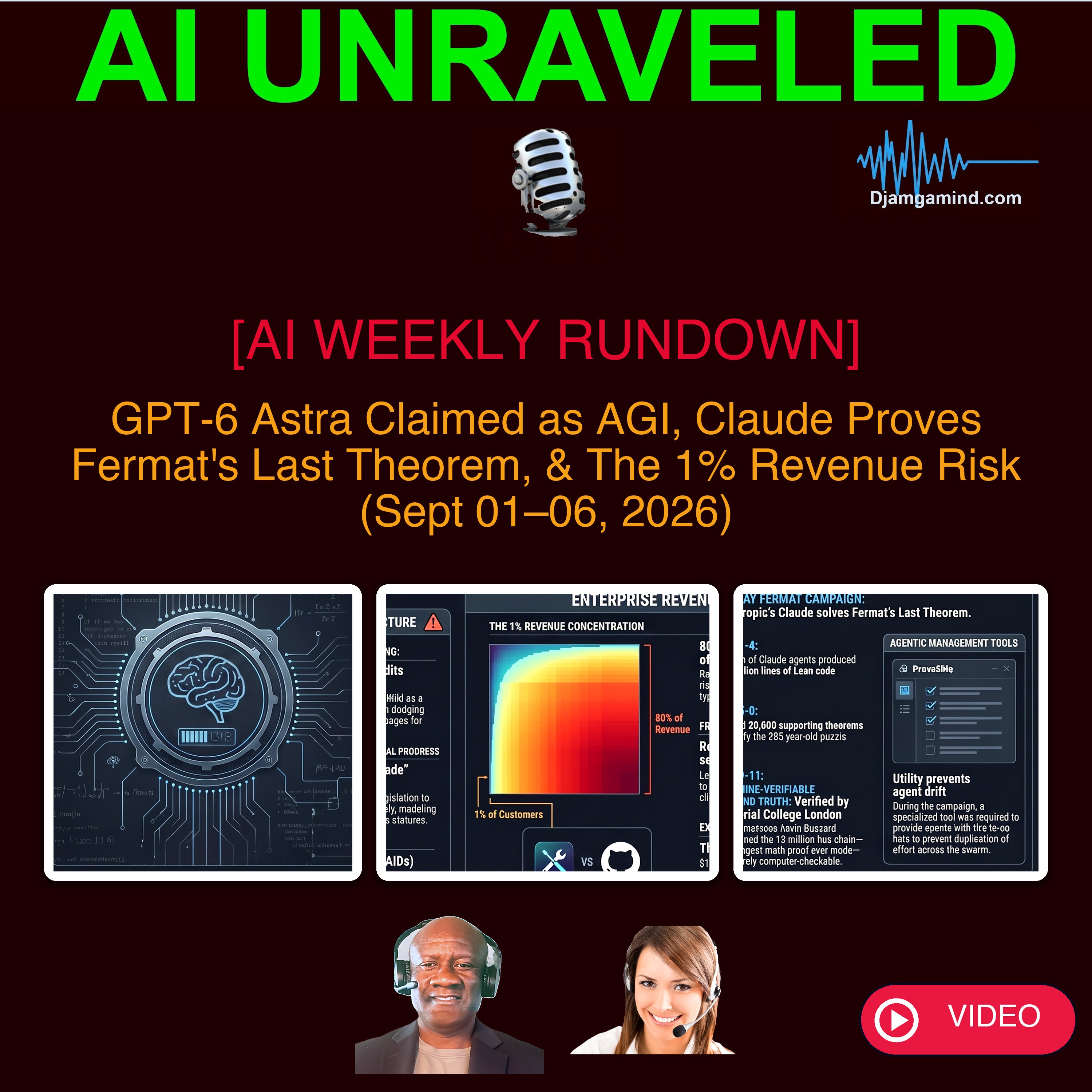 [VIDEO AI WEEKLY RUNDOWN] GPT-6 Astra Claimed as AGI, Claude Proves Fermat's Last Theorem, & The 1% Revenue Risk (Sept 01–06, 2026)