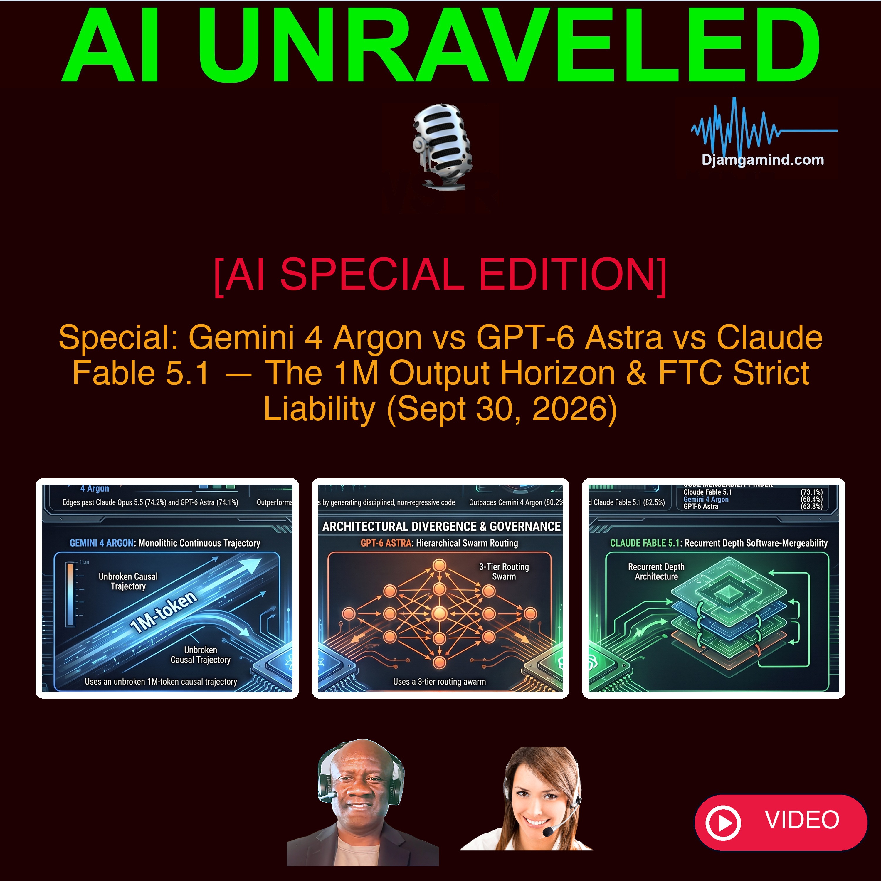 [SPECIAL EDITION - VIDEO] Gemini 4 Argon vs GPT-6 Astra vs Claude Fable 5.1: The 1M Output Horizon & Dual-Use Cyber Weapons