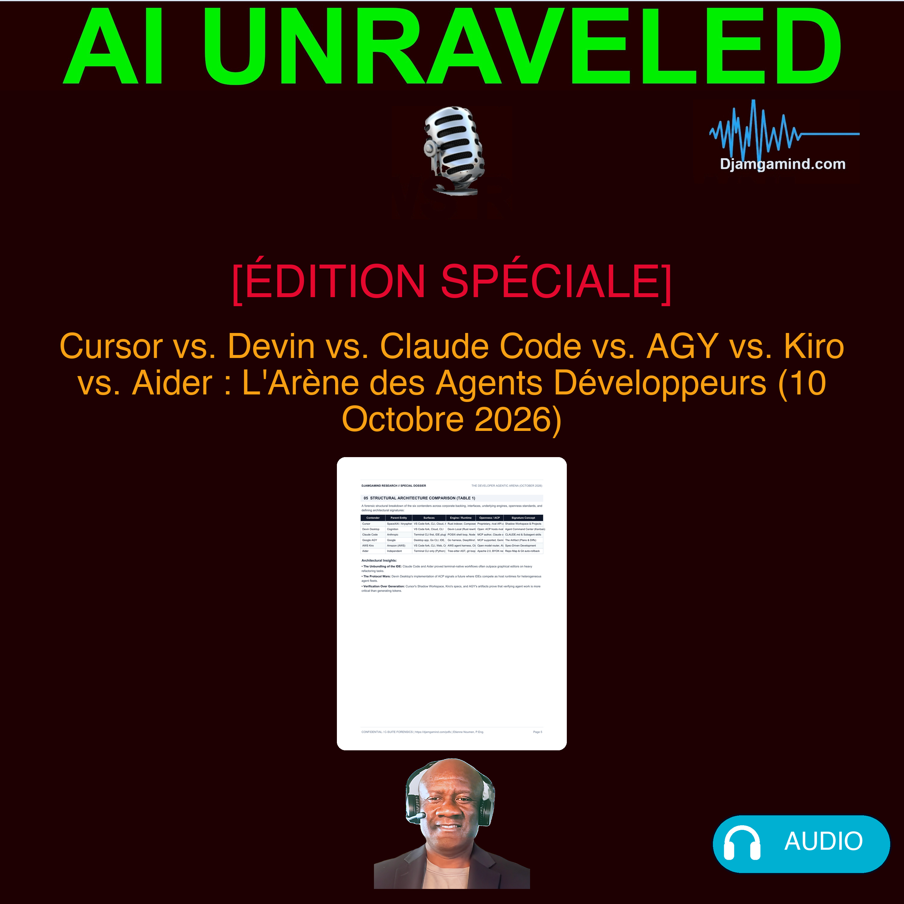 [ÉDITION SPÉCIALE] Cursor vs. Devin vs. Claude Code vs. AGY vs. Kiro vs. Aider : L'Arène des Agents Développeurs 2026 (10 Octobre 2026)