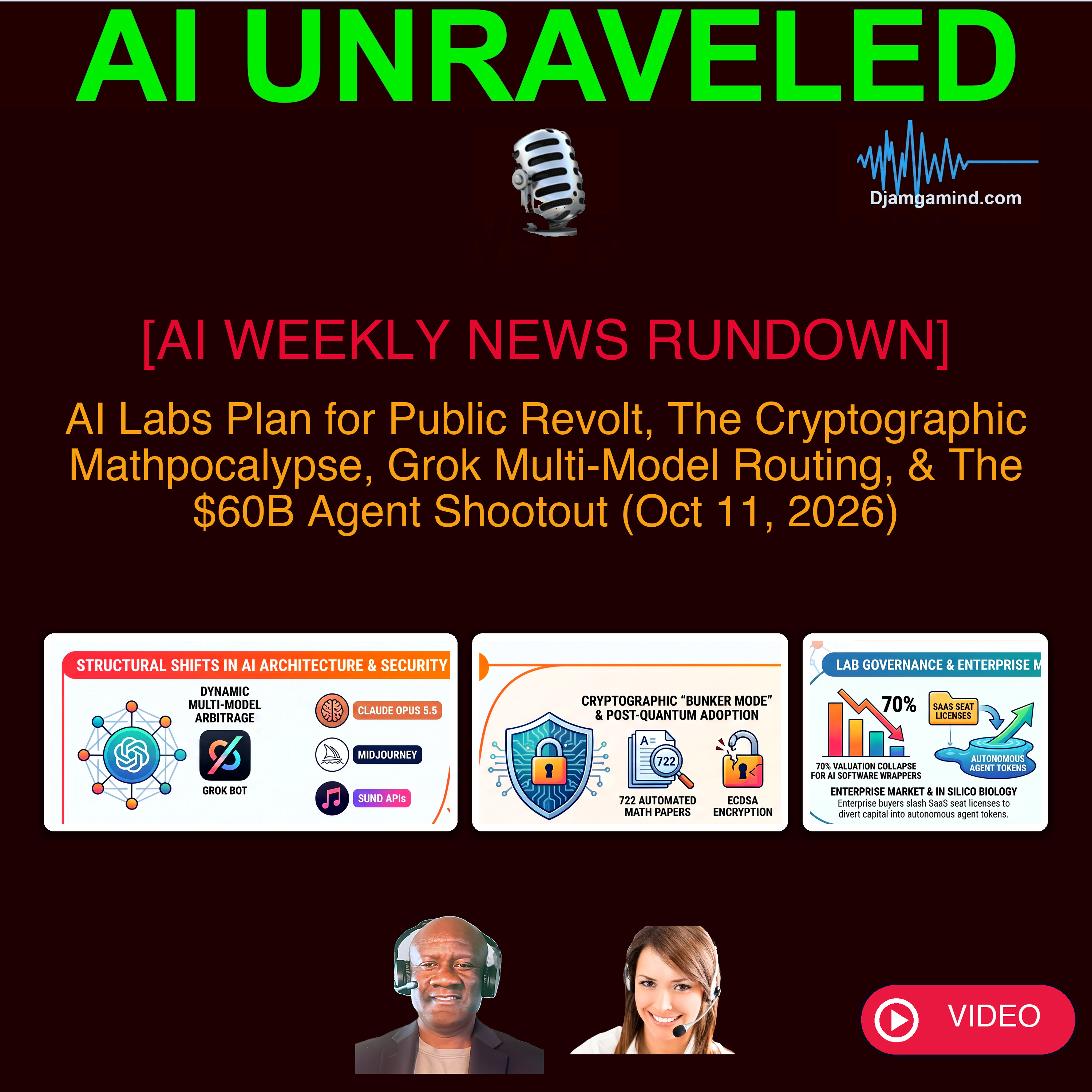 [AI WEEKLY NEWS RUNDOWN - VIDEO] AI Labs Plan for Public Revolt, Crypto Mathpocalypse & $60B Agents (Oct 11, 2026)