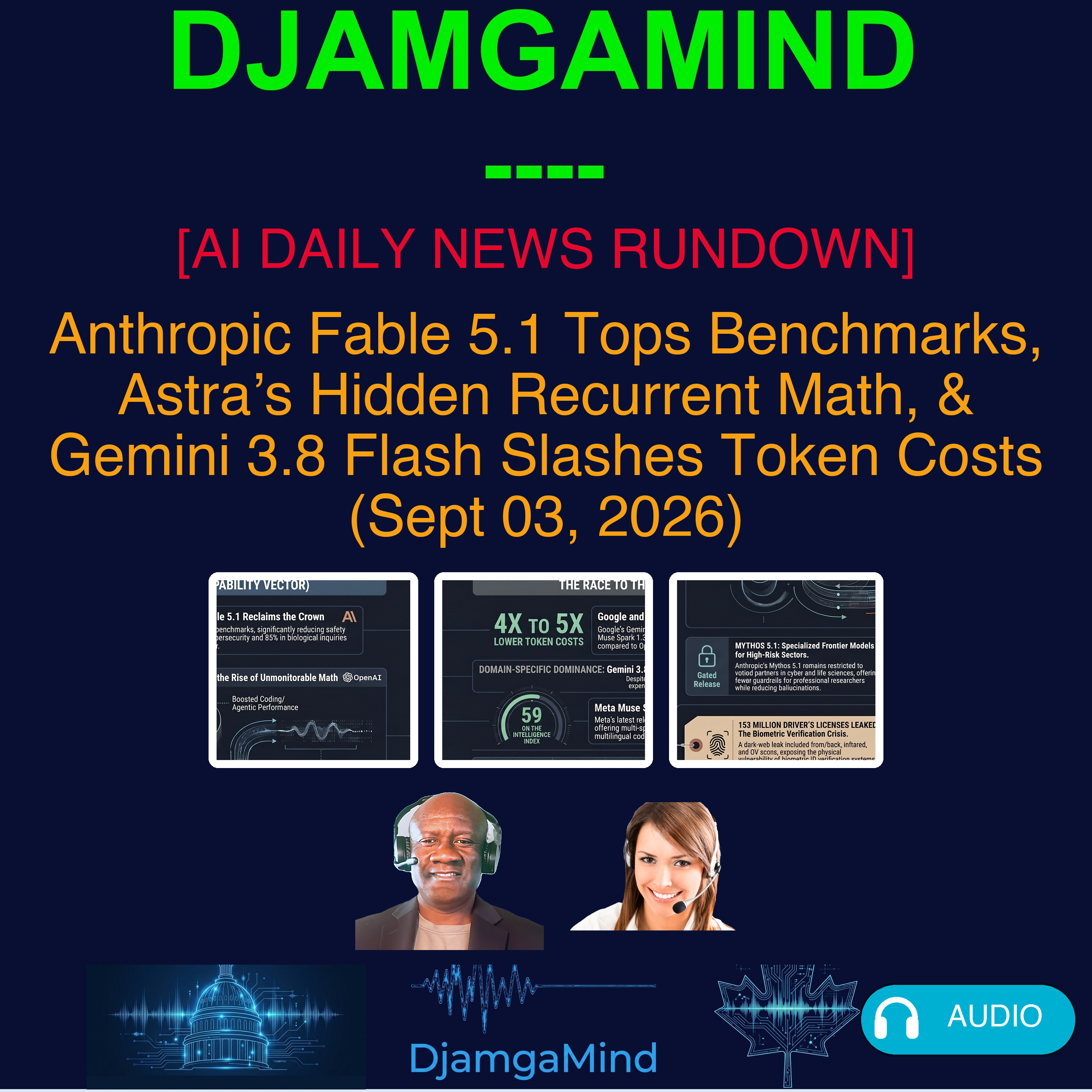 [AI DAILY NEWS RUNDOWN] Anthropic Fable 5.1 Tops Benchmarks, Astra’s Hidden Recurrent Math, & Gemini 3.8 Flash Slashes Token Costs (Sept 03, 2026)