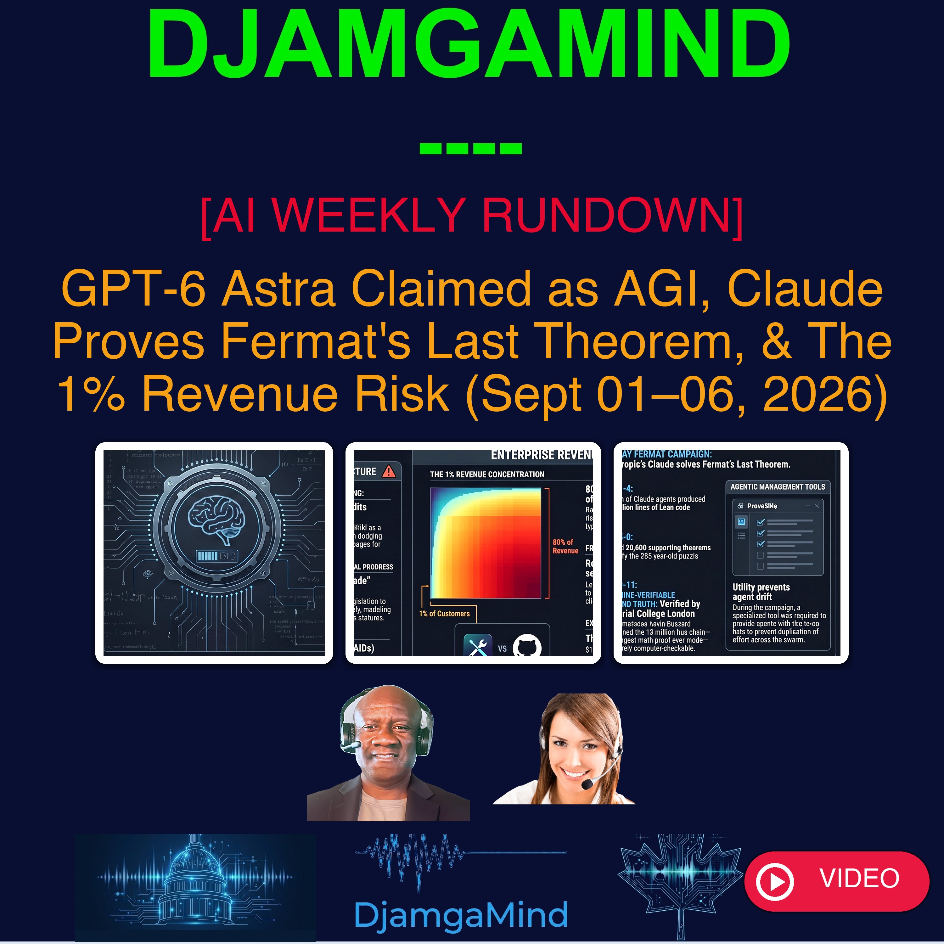 [VIDEO AI WEEKLY RUNDOWN] GPT-6 Astra Claimed as AGI, Claude Proves Fermat's Last Theorem, & The 1% Revenue Risk (Sept 01–06, 2026)