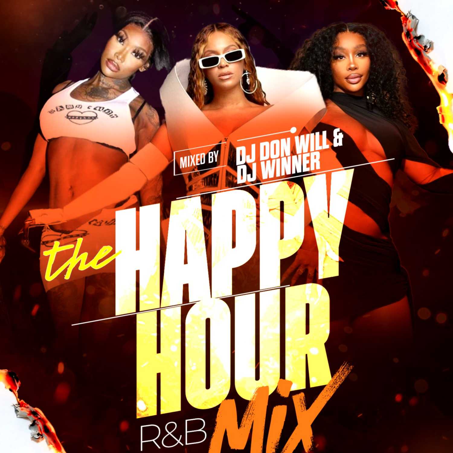 THE R&B HAPPY HOUR DJ MIX (R&B / OLD-School ) (@DJAYWINNER & @DJDONWILL)