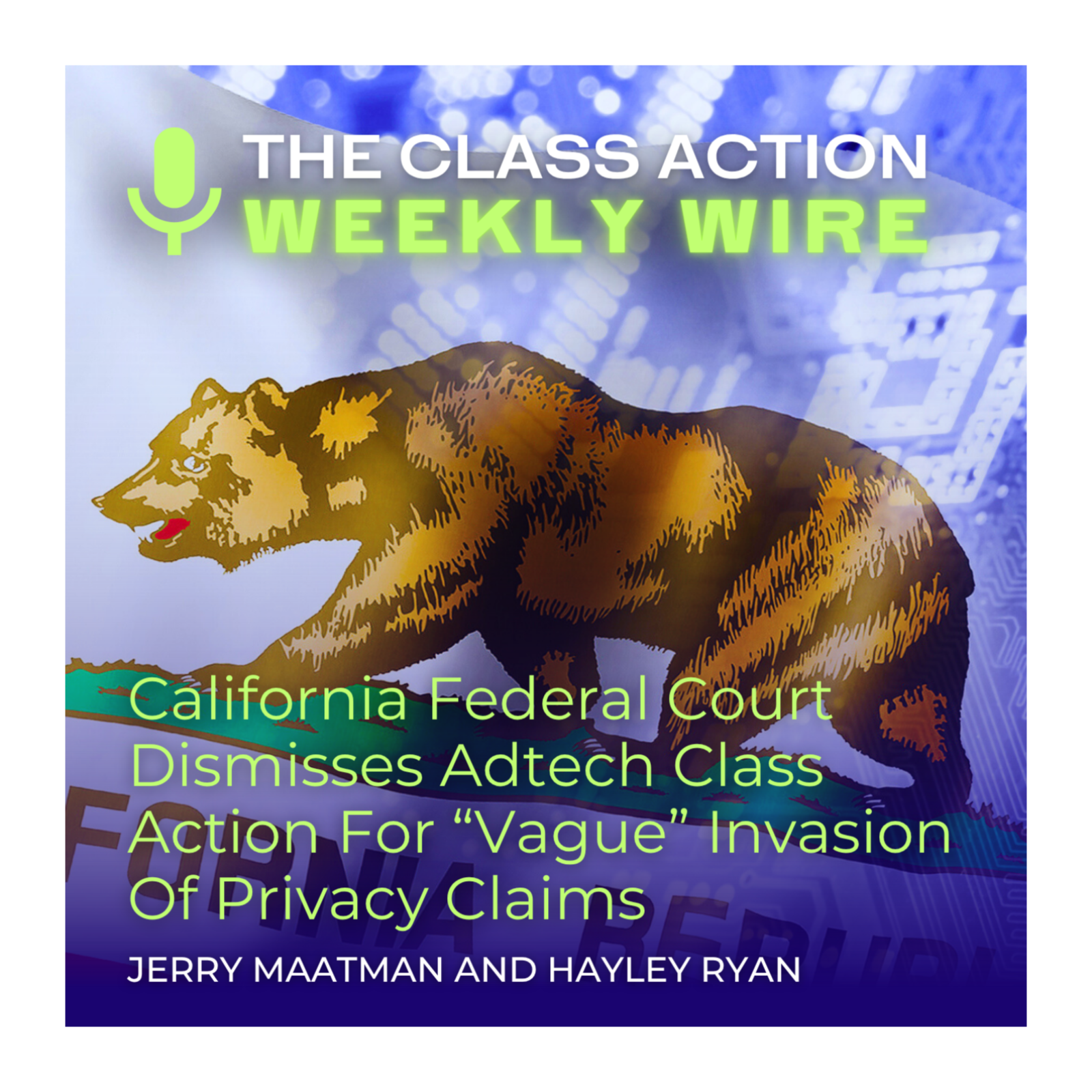 Episode 125: California Federal Court Dismisses Adtech Class Action For “Vague” Invasion Of Privacy Claims episode artwork