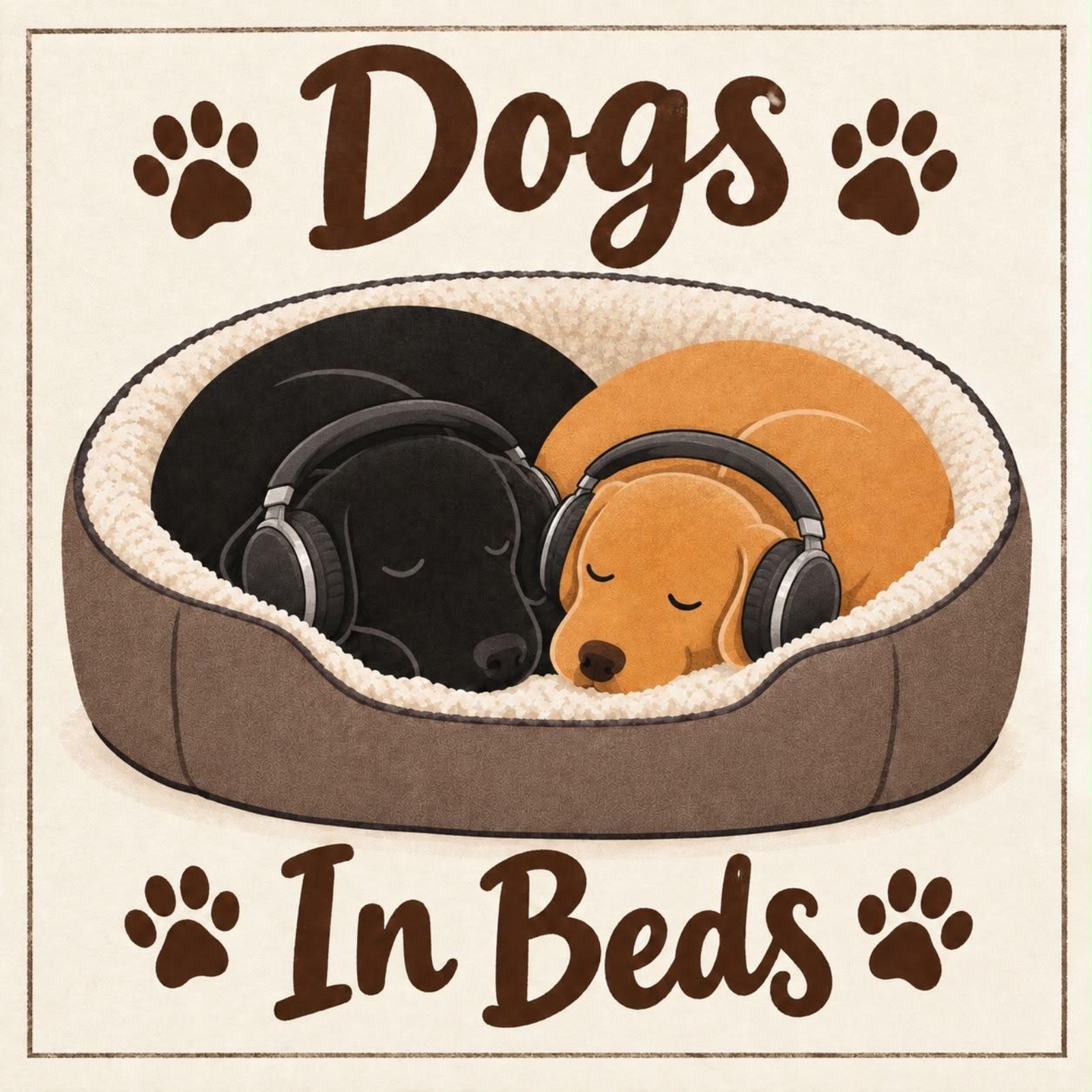 Logo of the podcast Dogs In Beds. Podcast Dogs In Beds.