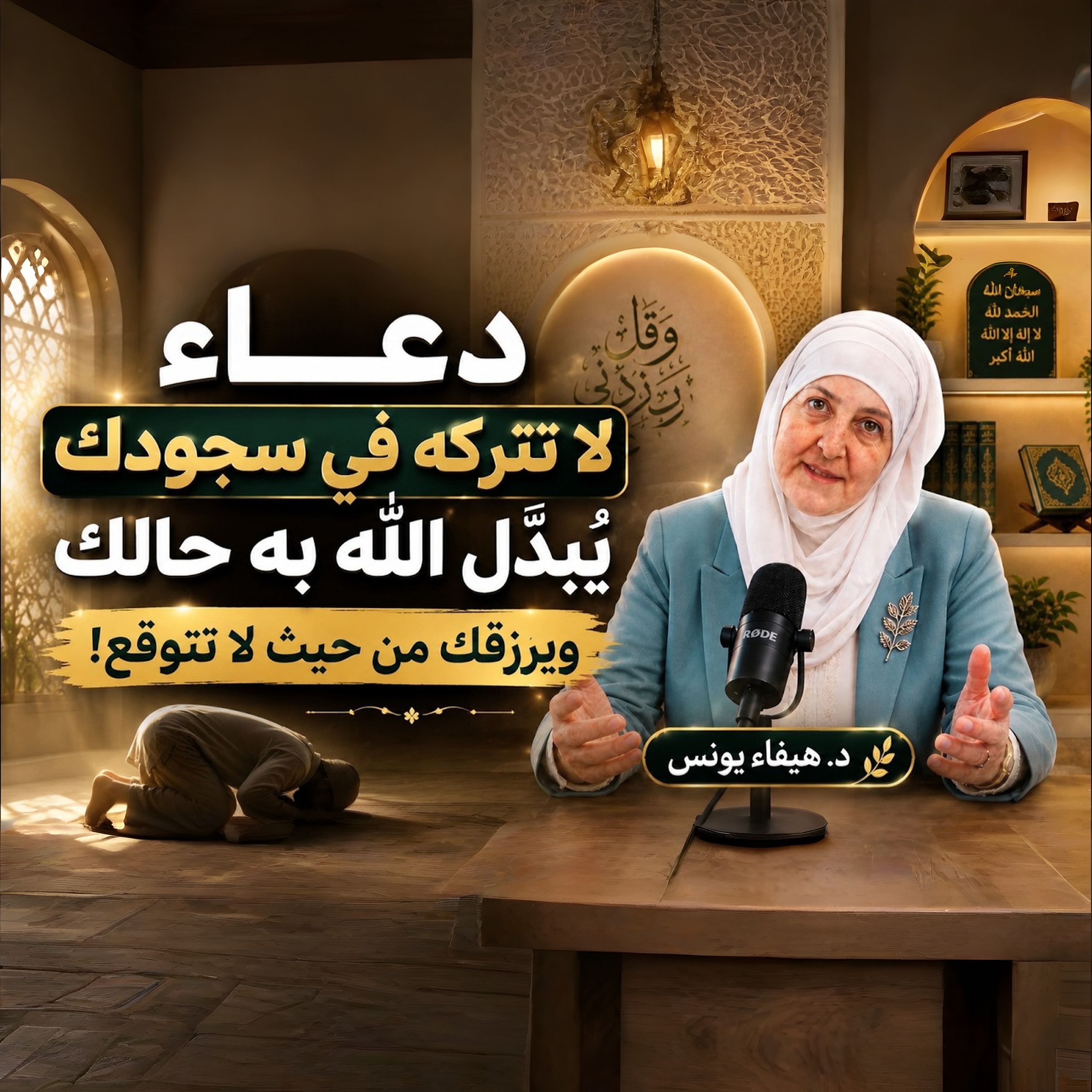 دعاء عظيم في السجود يفتح لك أبواب الرزق والفرج | د. هيفاء يونس لا تترك هذا الدعاء في سجودك أبدًا | راحة وفرج بإذن الله فضل السجود والدعاء فيه | كلمات مؤثرة للدكتورة هيفاء يونس