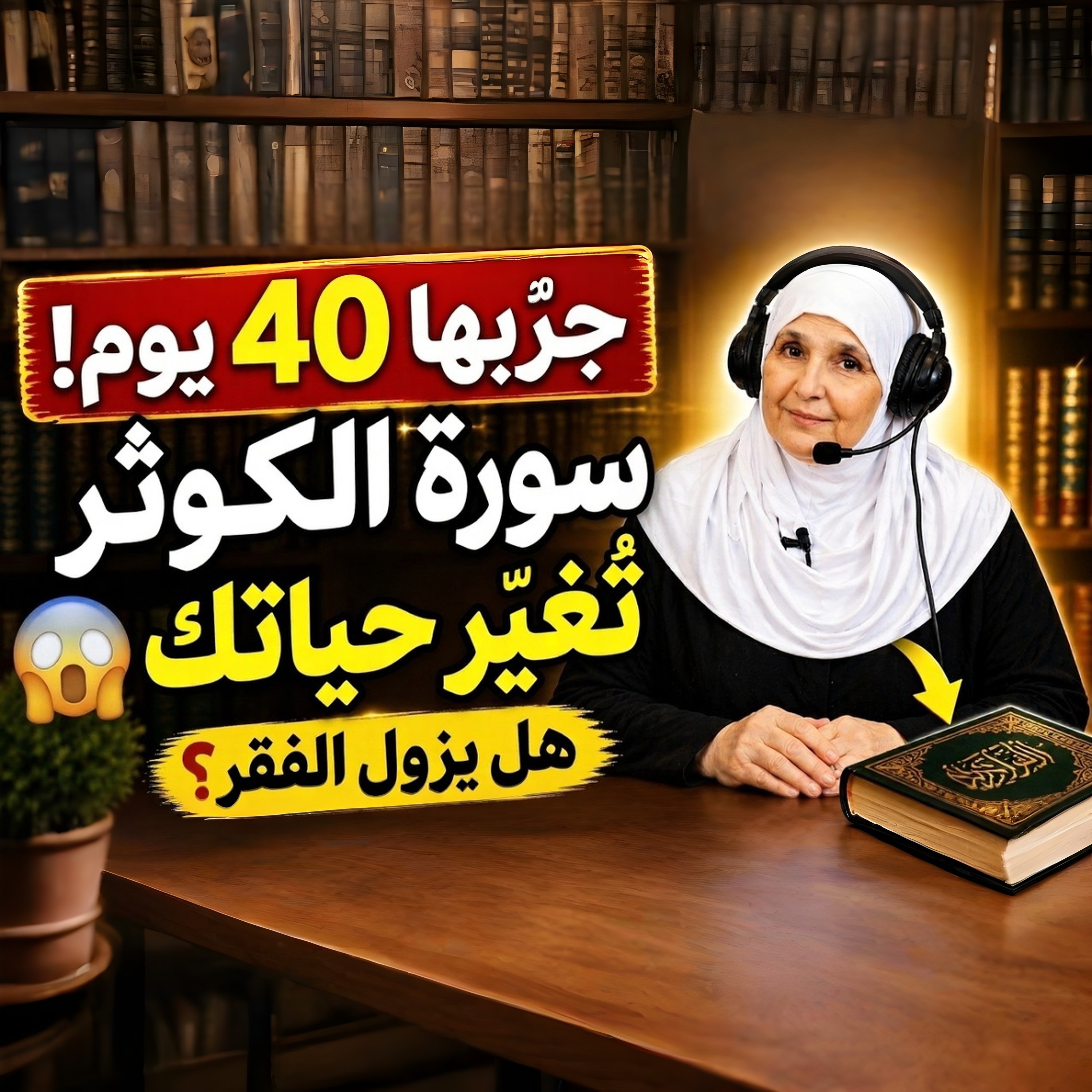 جرّب قراءة Surah Al-Kawthar يوميًا لمدة 40 يومًا | تحدي Haifaa Younis سورة الكوثر | تذكير جميل عن البركة والطمأنينة تحدي روحاني لمدة 40 يومًا | سورة الكوثر والسكينة