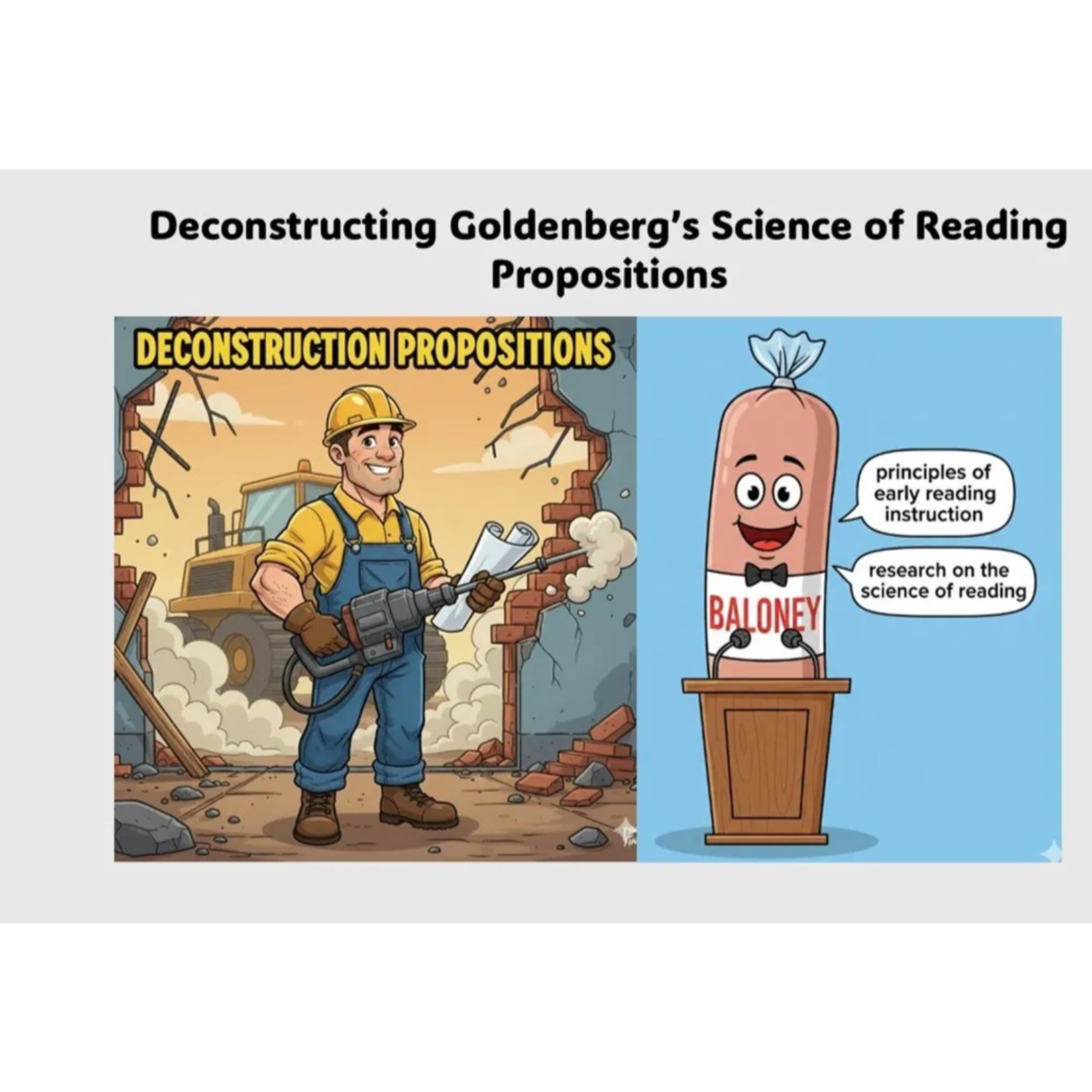 Deconstructing Goldenberg's Science of Reading Propositions