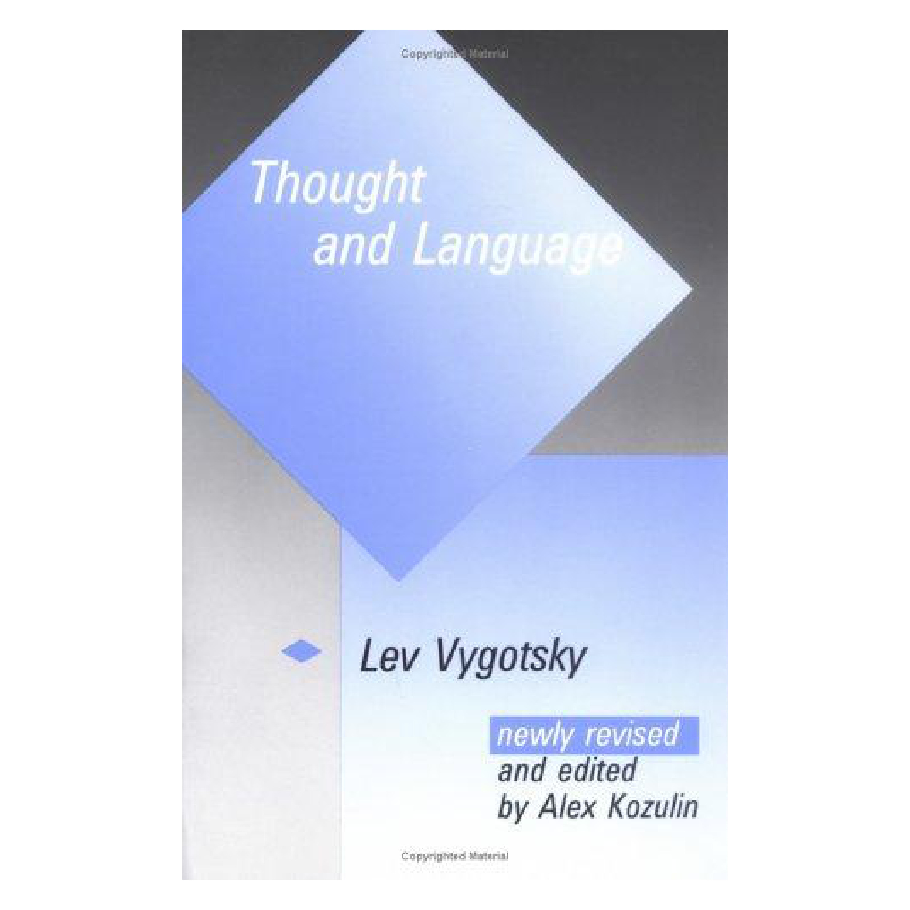 Source cover or first page for Thought and Language (Vygotsky)
