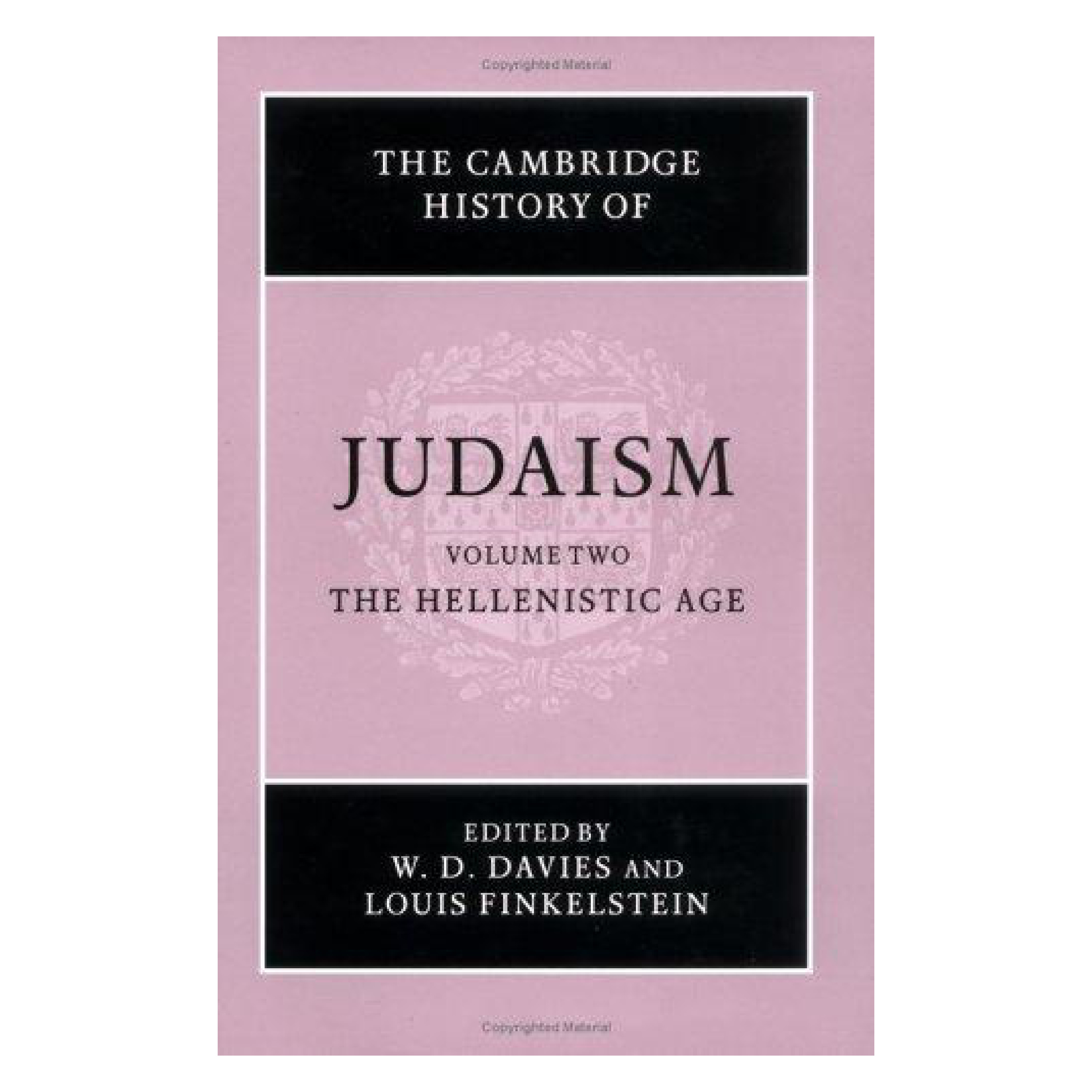 Source cover or first page for Cambridge History of Judaism 2 - The Hellenistic Age 1/2