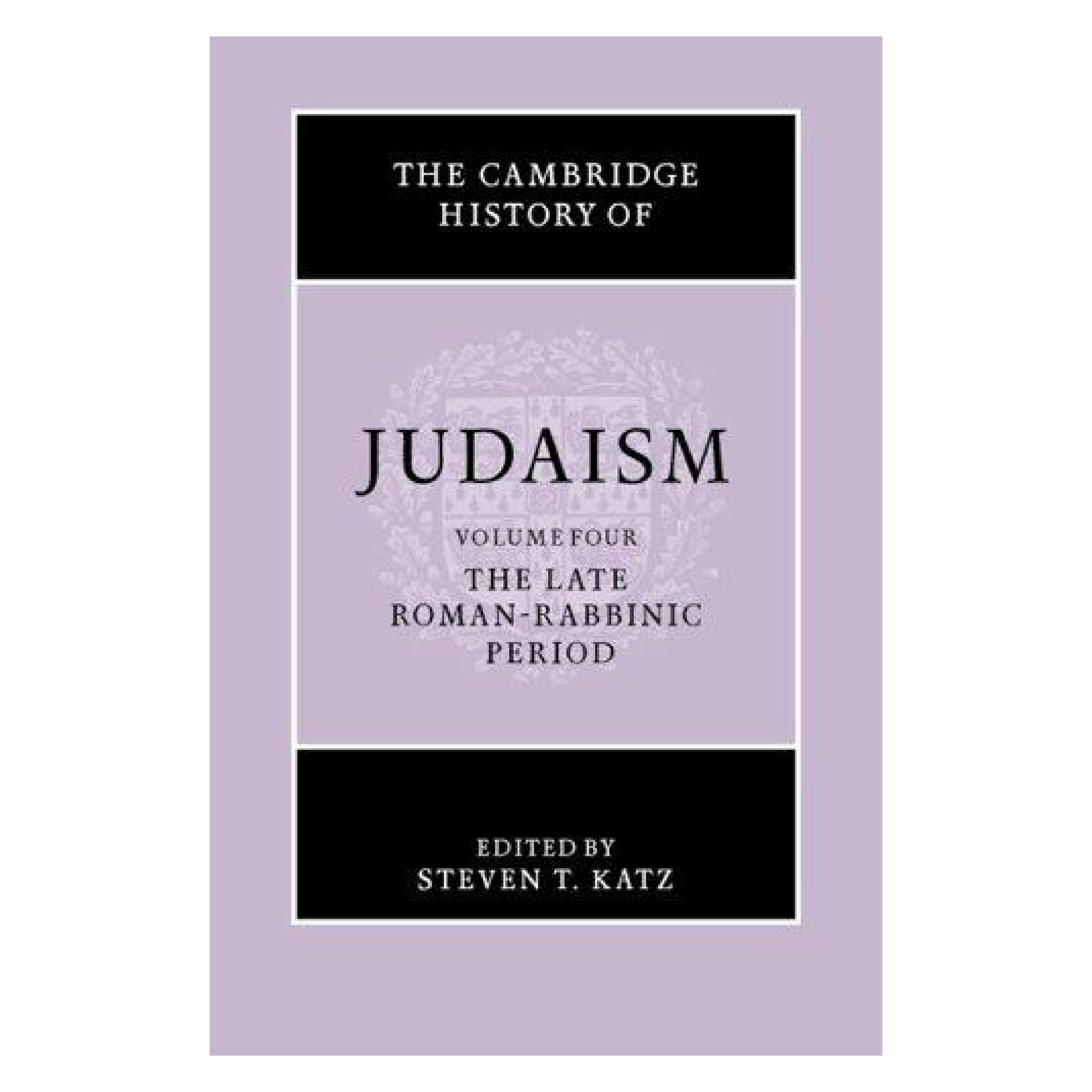 Source cover or first page for Cambridge History of Judaism 4 - The Late Roman - Rabbinic Period 4/4