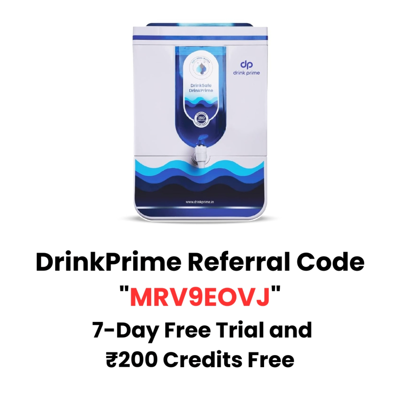 DrinkPrime Referral Code 2026 is MRV9EOVJ for 7-Day Free Trial + ₹200 Free Credits podcast artwork