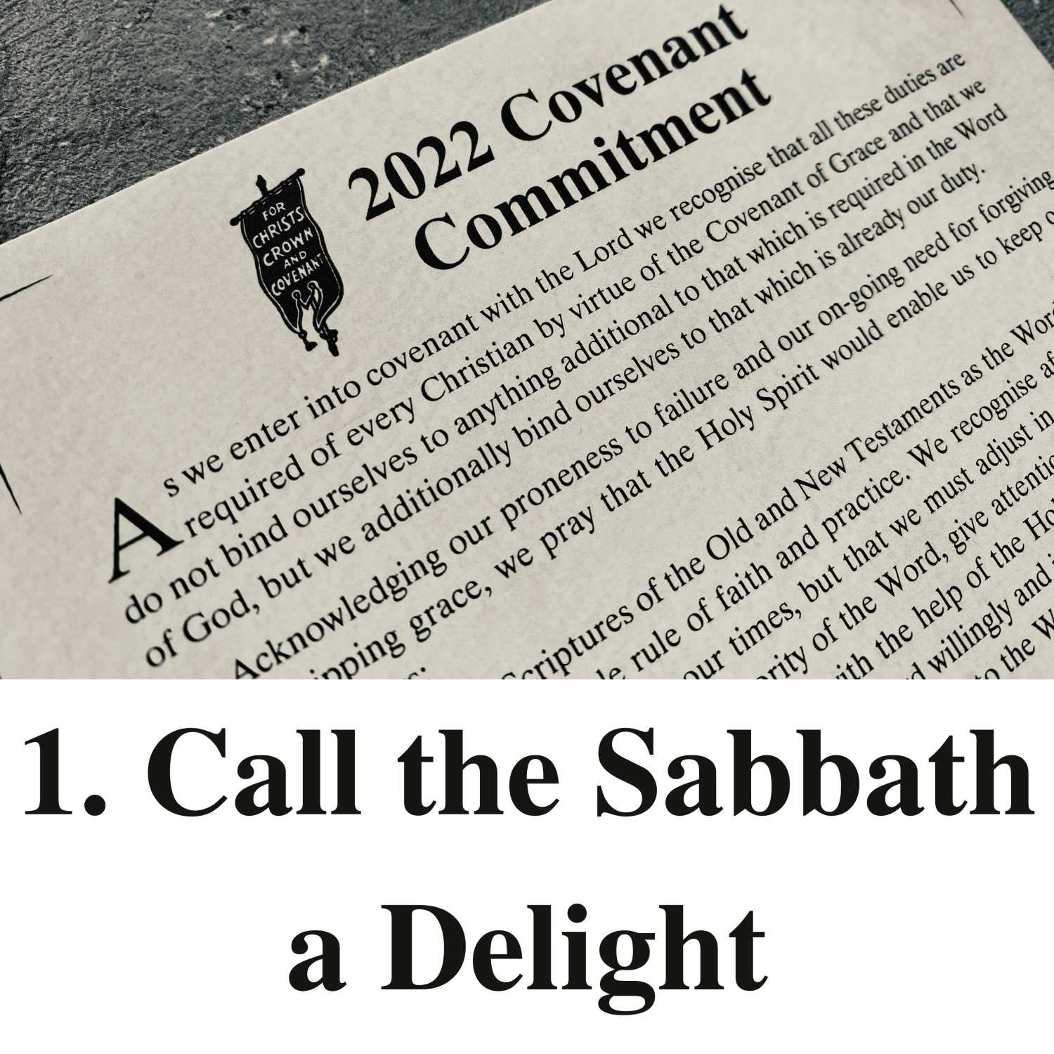 "Call the Sabbath a Delight" - Preparing for Covenant Renewal, Pt. 1 episode artwork