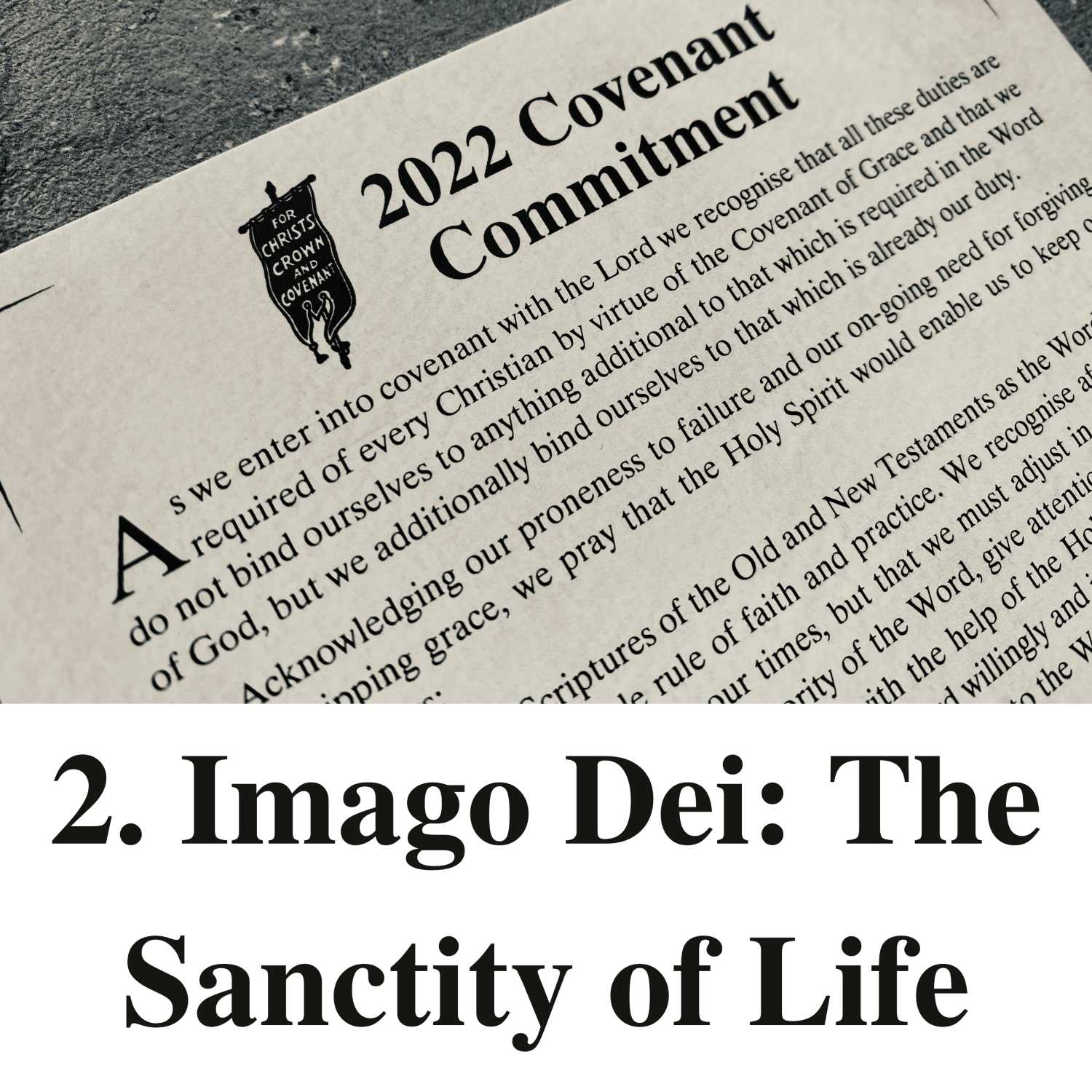The Sanctity of Life - Preparing for Covenant Renewal, Pt. 2 episode artwork