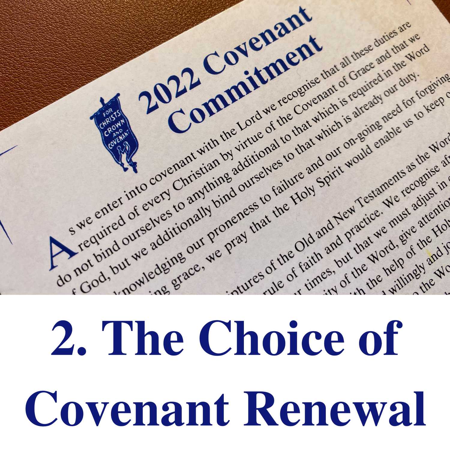 Covenant Renewal, Pt 2: The Choice of Covenant Renewal episode artwork