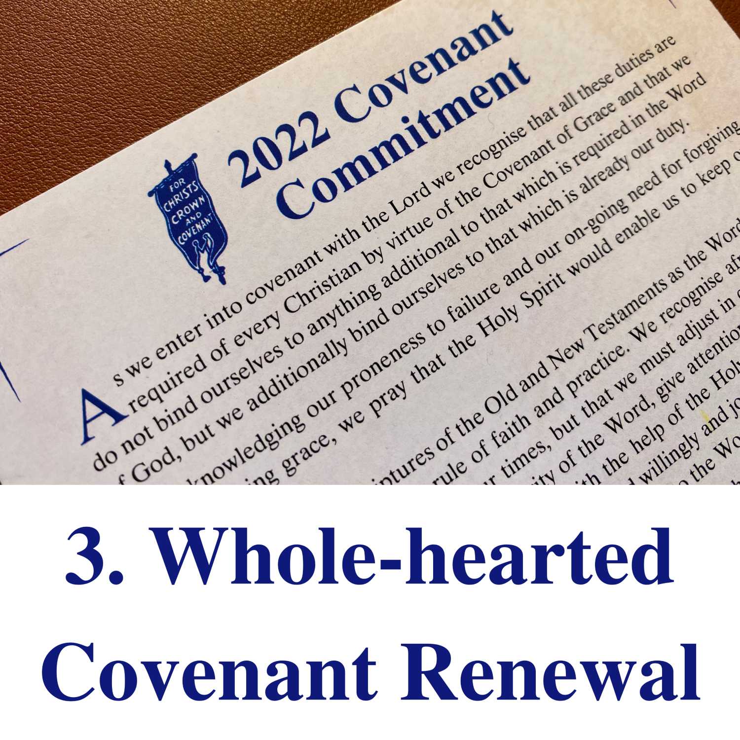 Covenant Renewal, Pt 3: Whole-hearted Covenant Renewal episode artwork