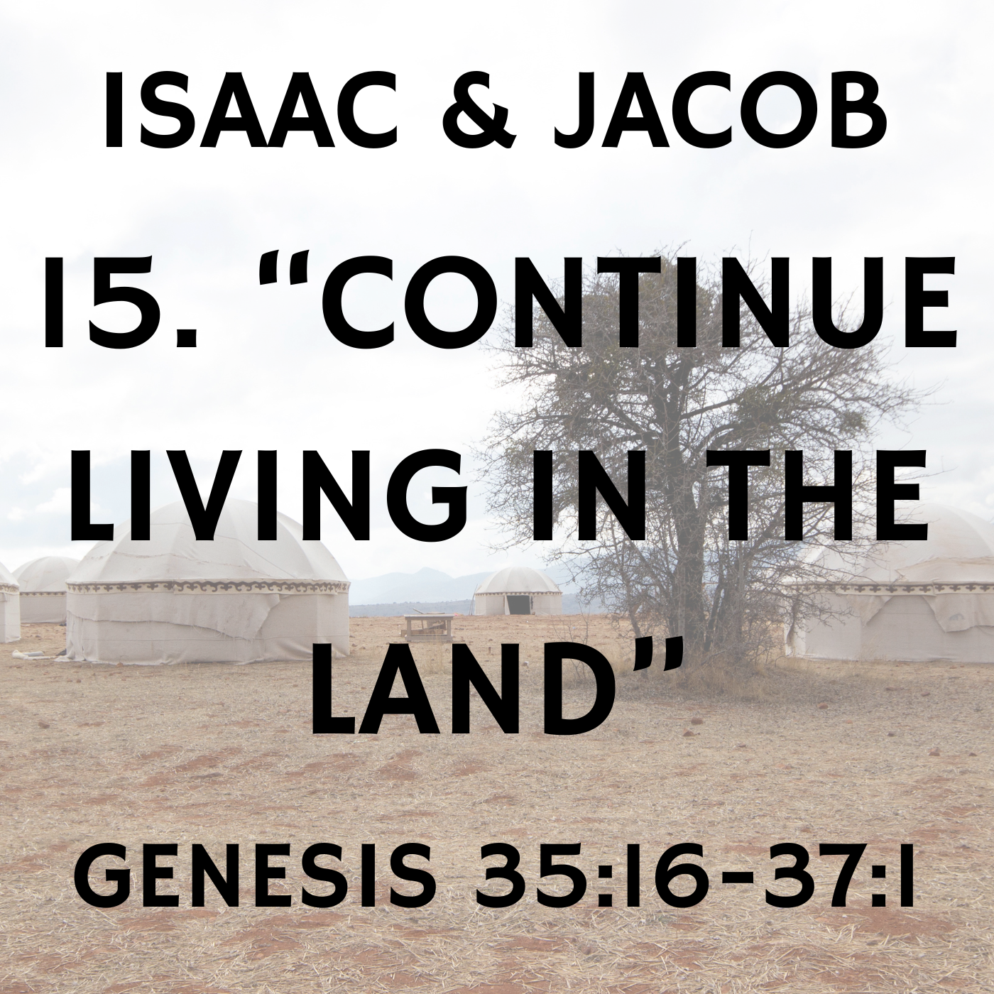 "Continue Living in the Land" - Genesis 35:16-37:1 episode artwork