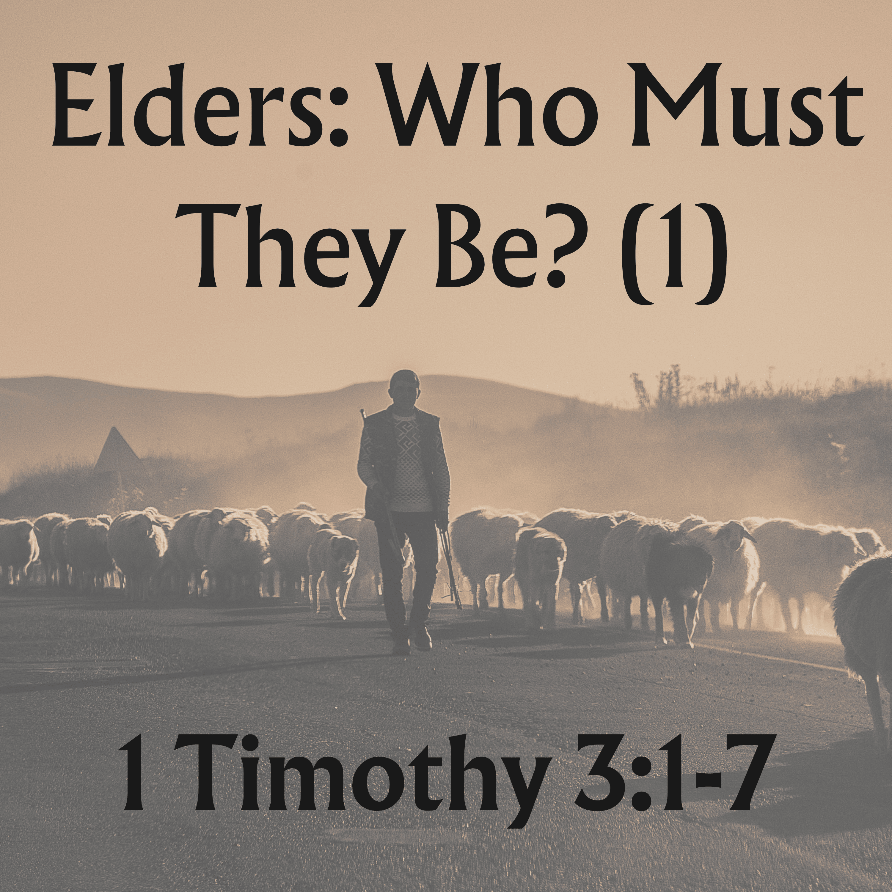 Elders: Who Must they be? (1) - 1 Timothy 3:1-7
