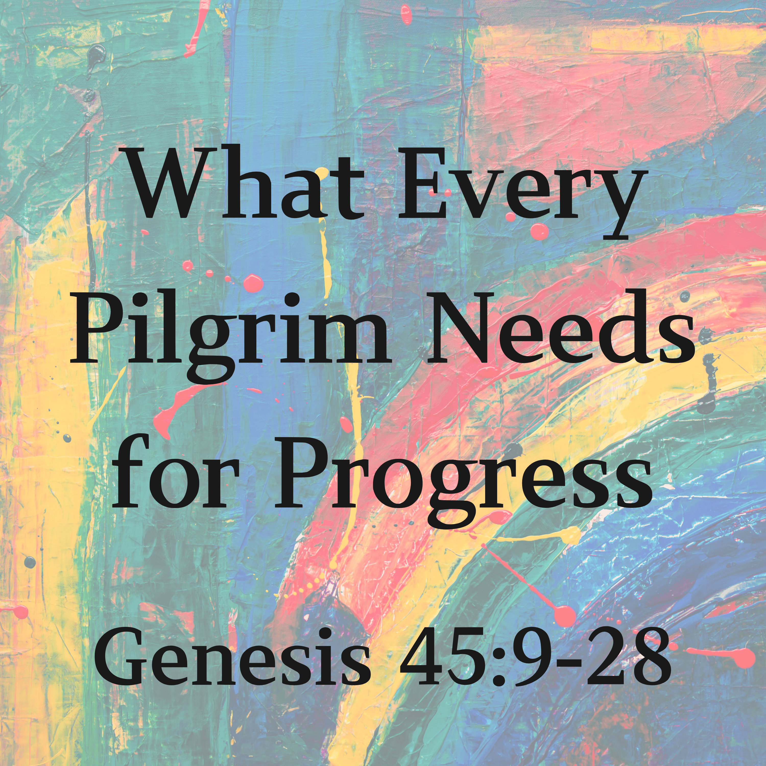 What Every Pilgrim Needs for Progress - Genesis 45:9-28
