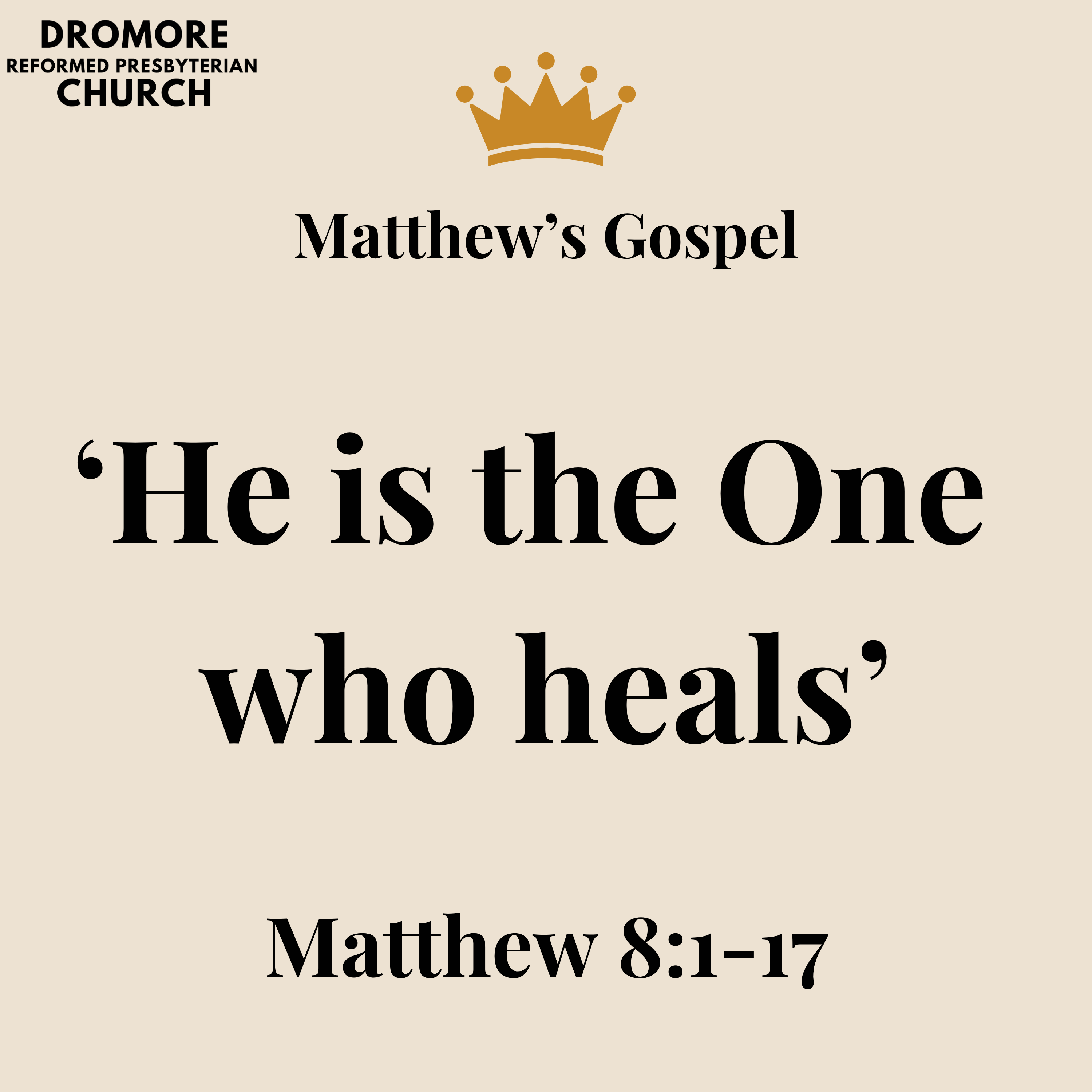 'He is the One who heals' - Matthew 8:1-17 episode artwork