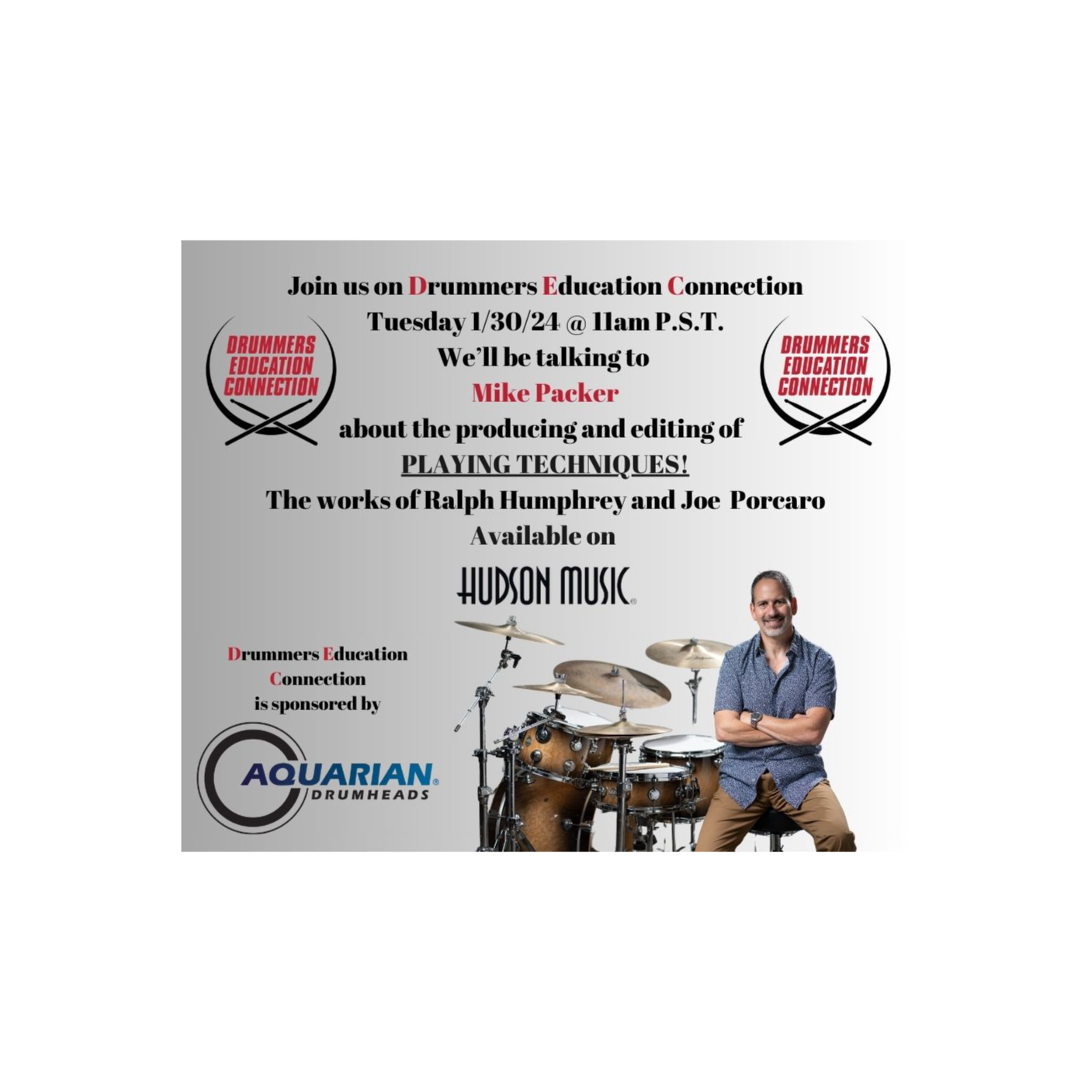 Drummers Education Connection