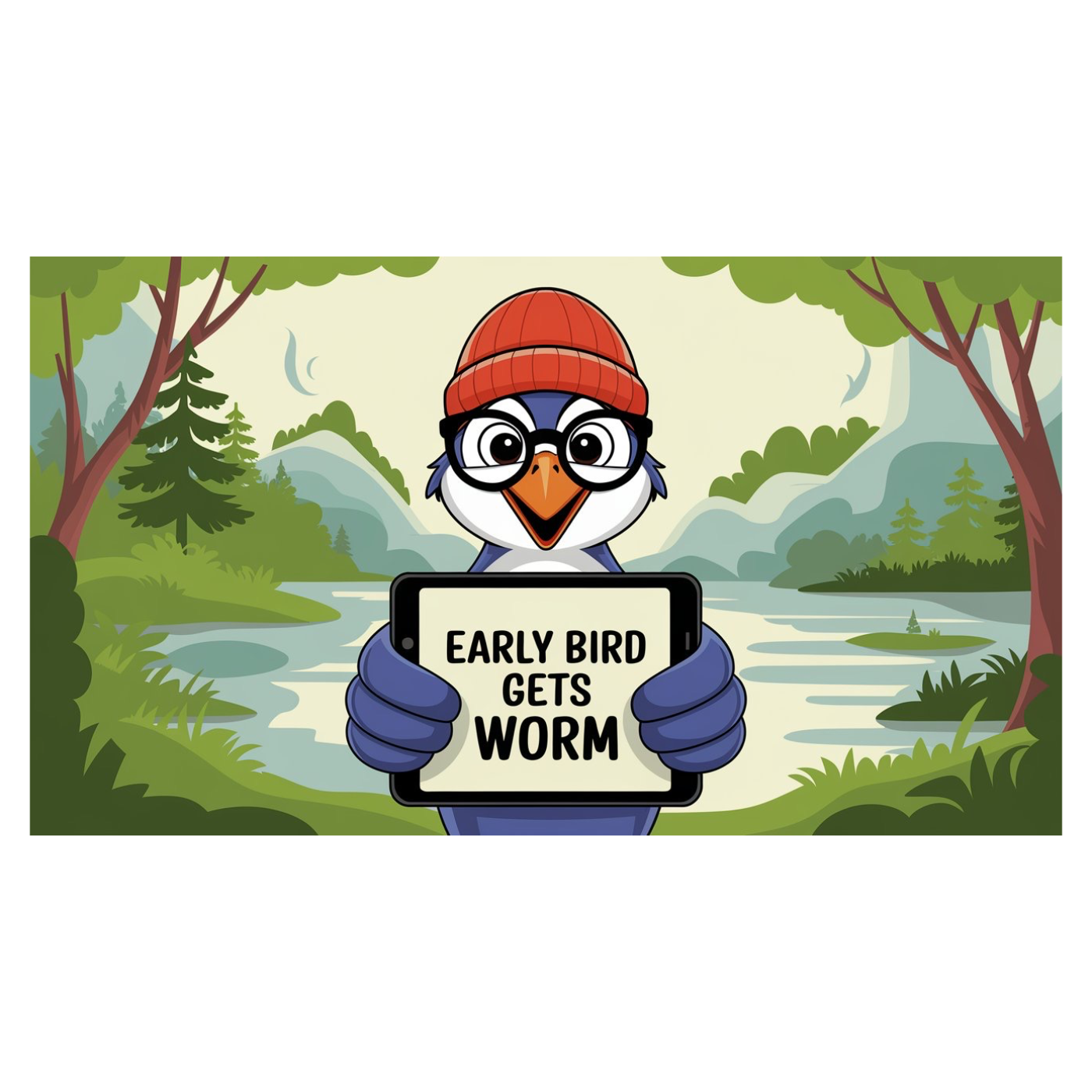 Early bird gets the worm