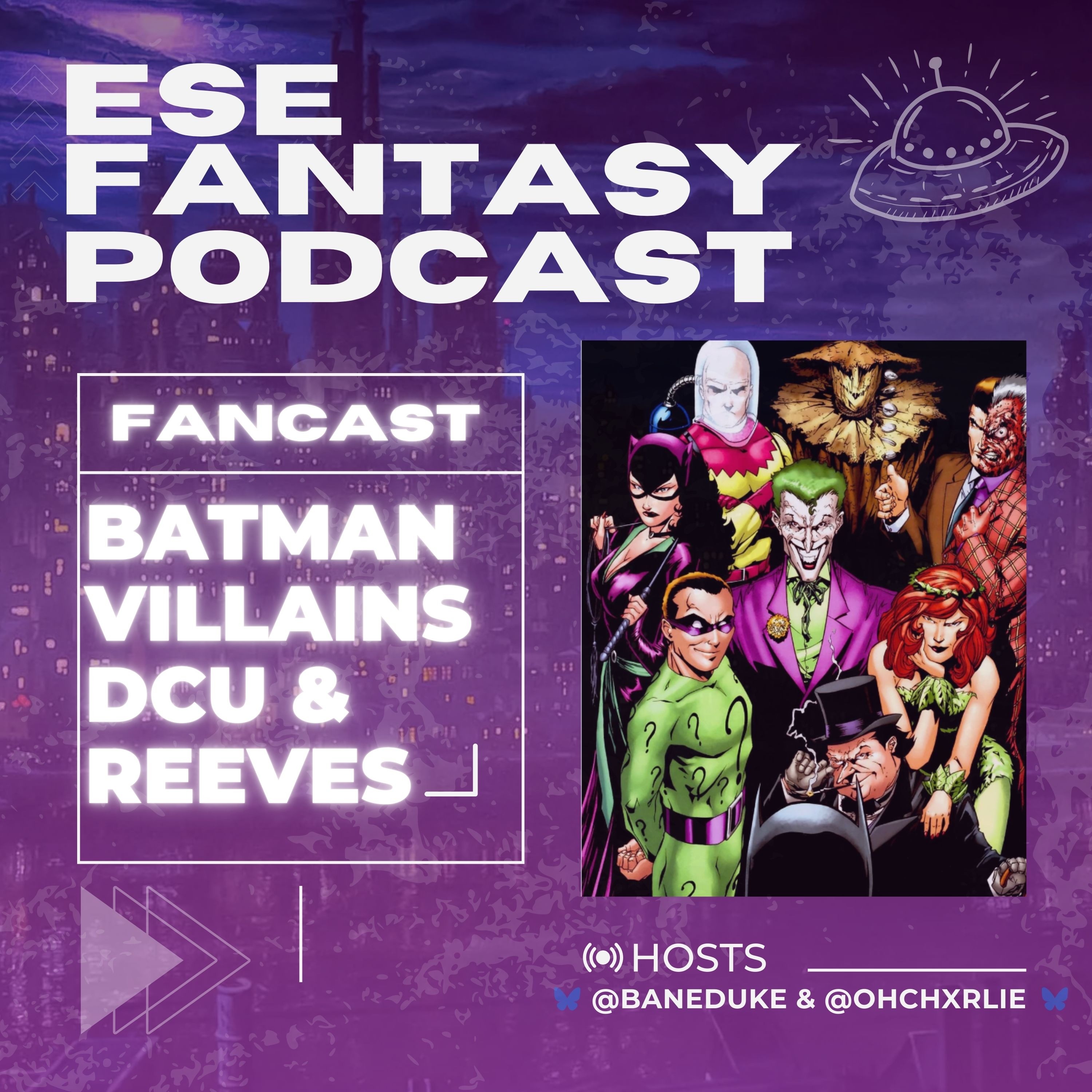 Fancast: Batman Villains (DCU & Reeves) (Two Lists) 