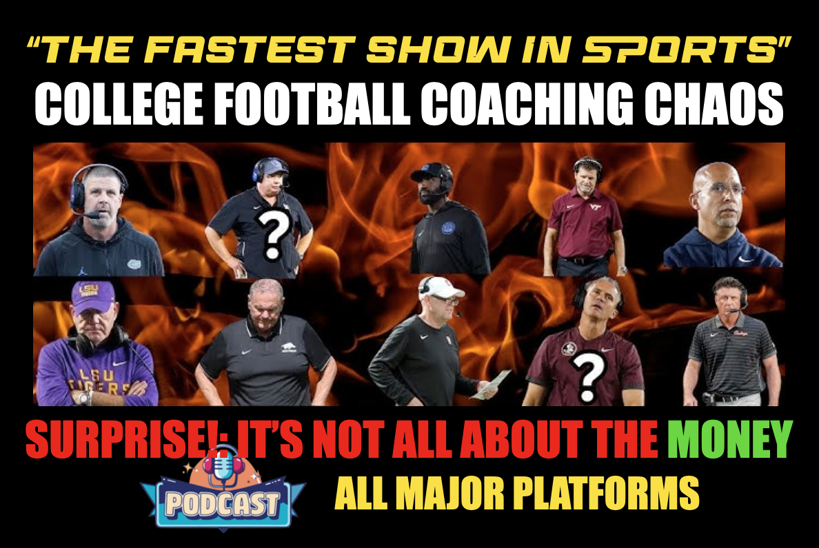 MAJOR COLLEGE FOOTBALL COACHES TURNING DOWN MAJOR JOBS: It's not all about the money anymore. episode artwork