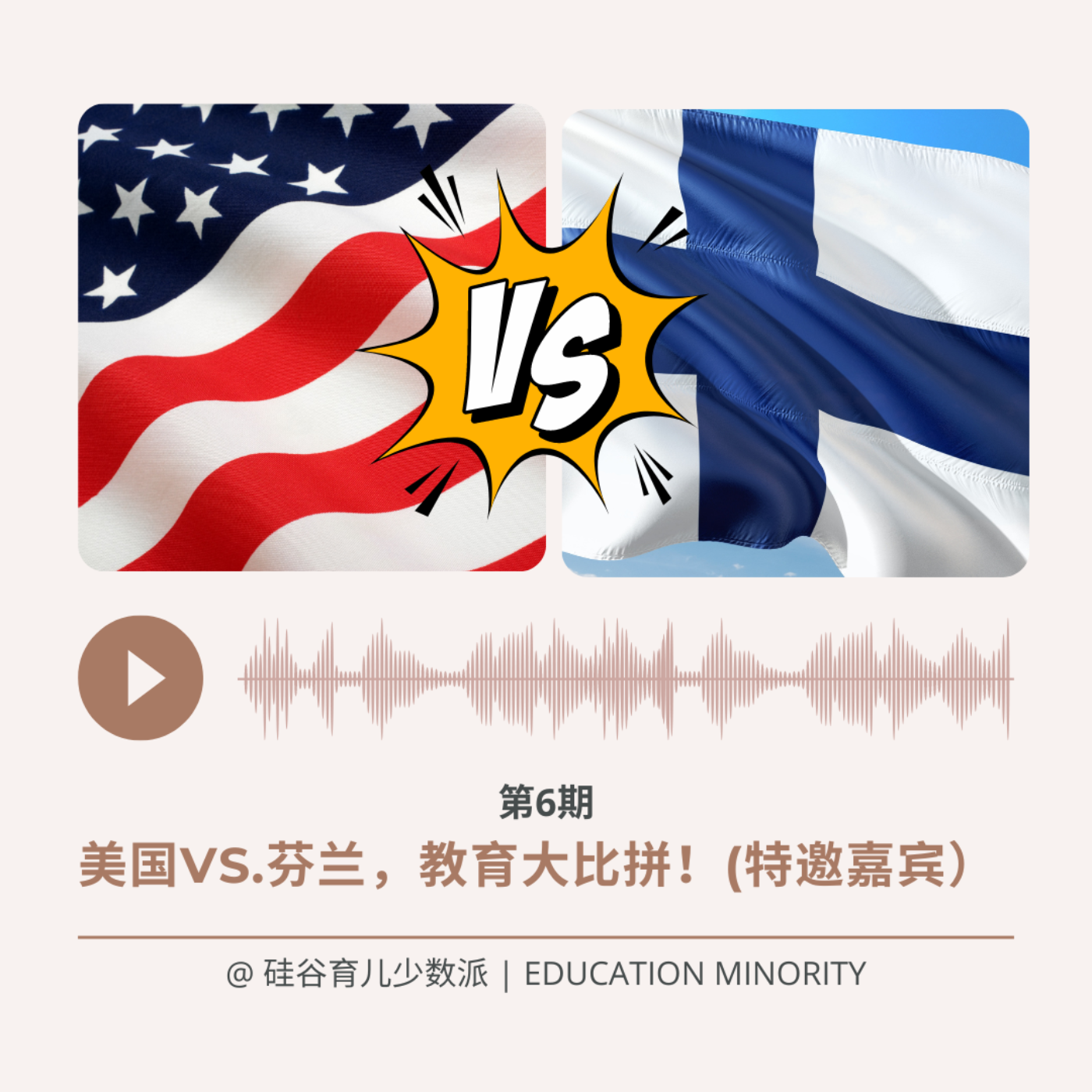 美国vs.芬兰，教育大比拼！(特邀嘉宾） - podcast episode cover