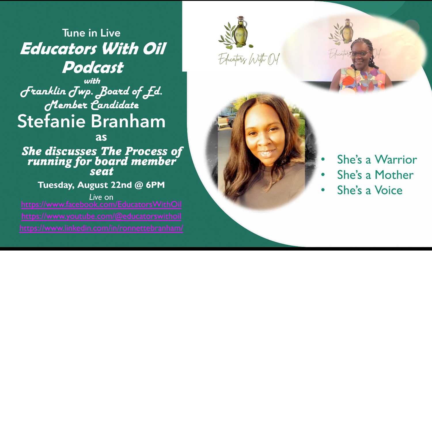 Stefanie Branham Board of Education Member Candidate