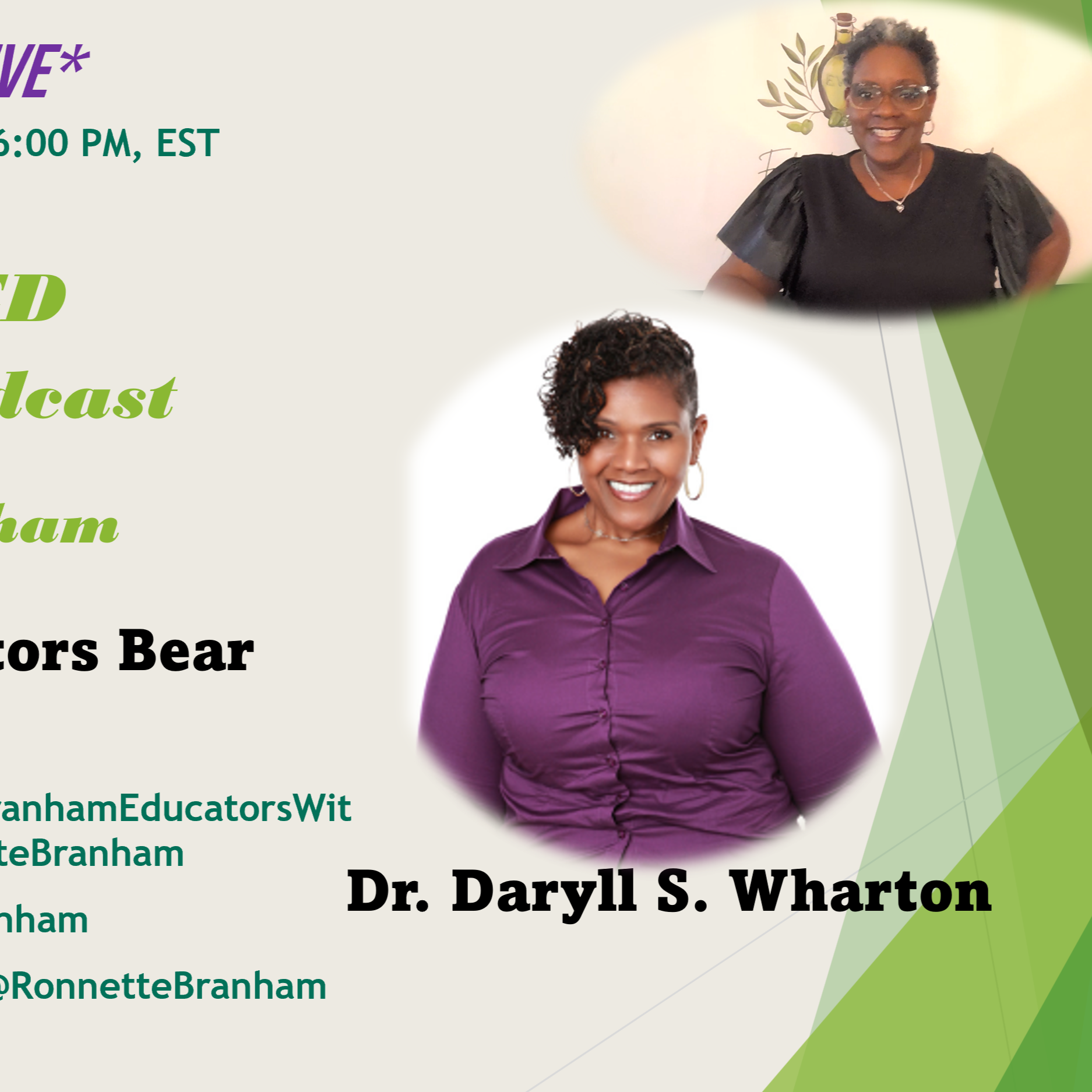 Dr. Daryll Wharton: The burdens of Educators