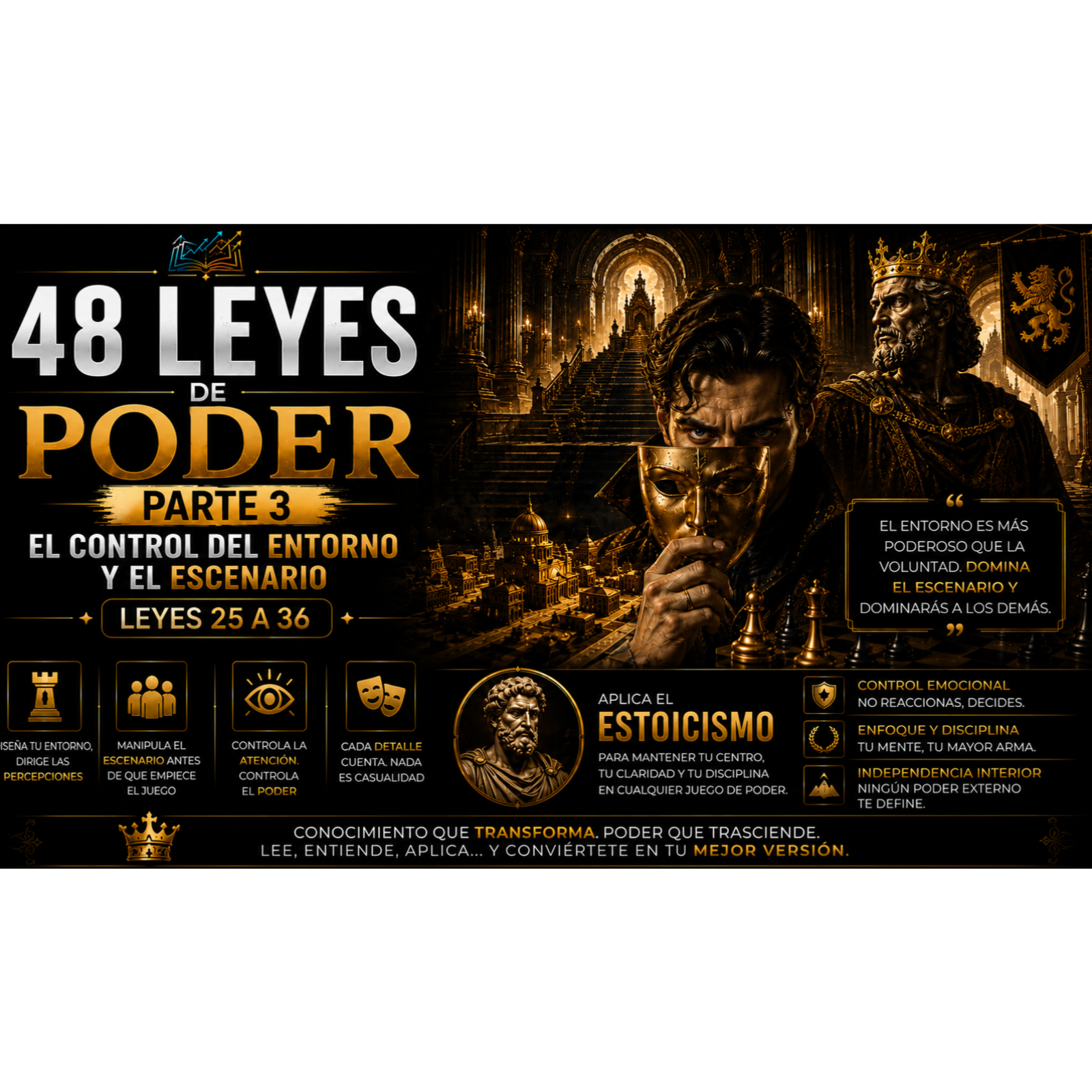 48 Leyes del Poder (Parte 3) - Cómo forjar una identidad dominante e intocable episode artwork