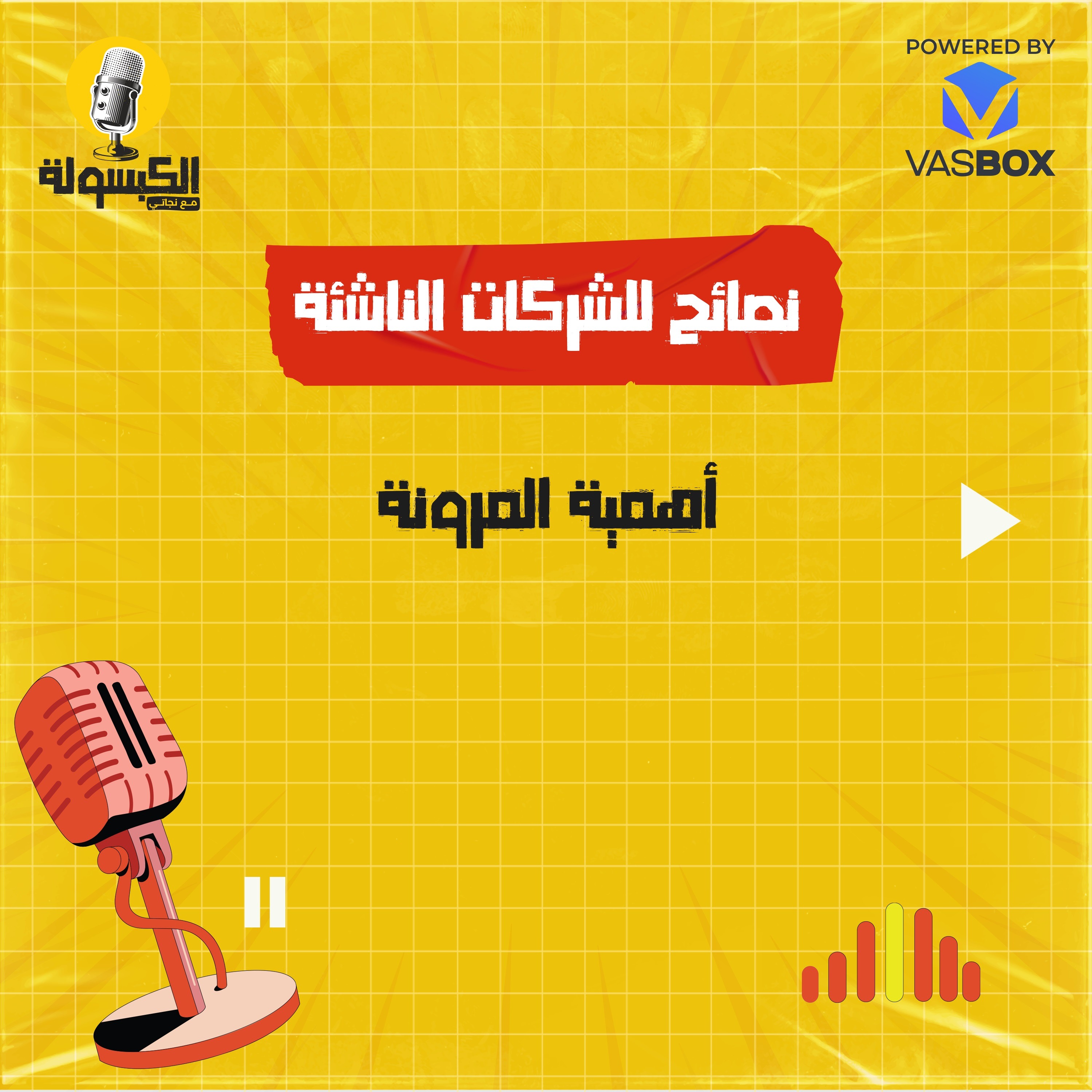نصائح للشركات الناشئة - أهمية المرونة episode artwork