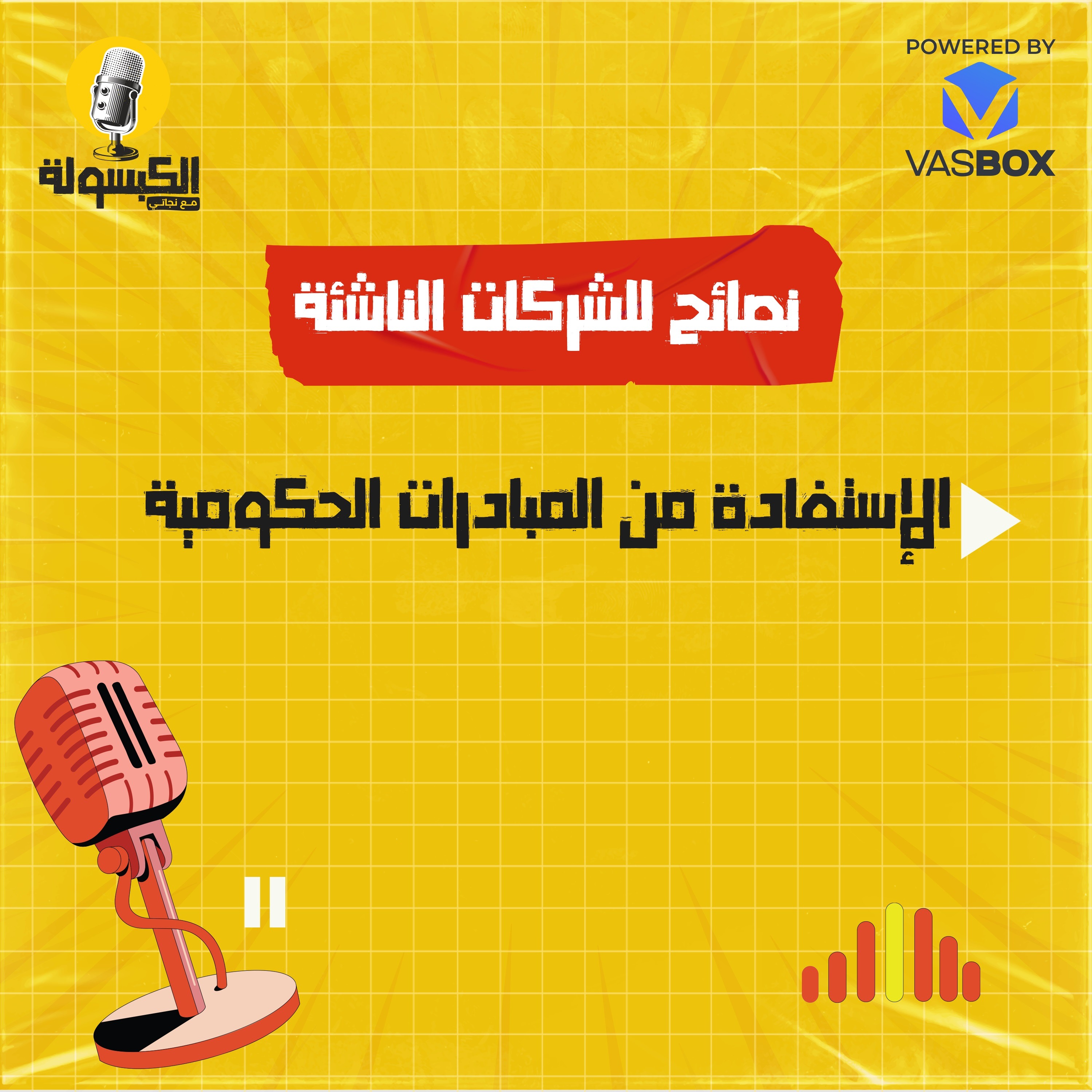 نصائح للشركات الناشئة - الاستفادة من المبادرات الحكومية episode artwork