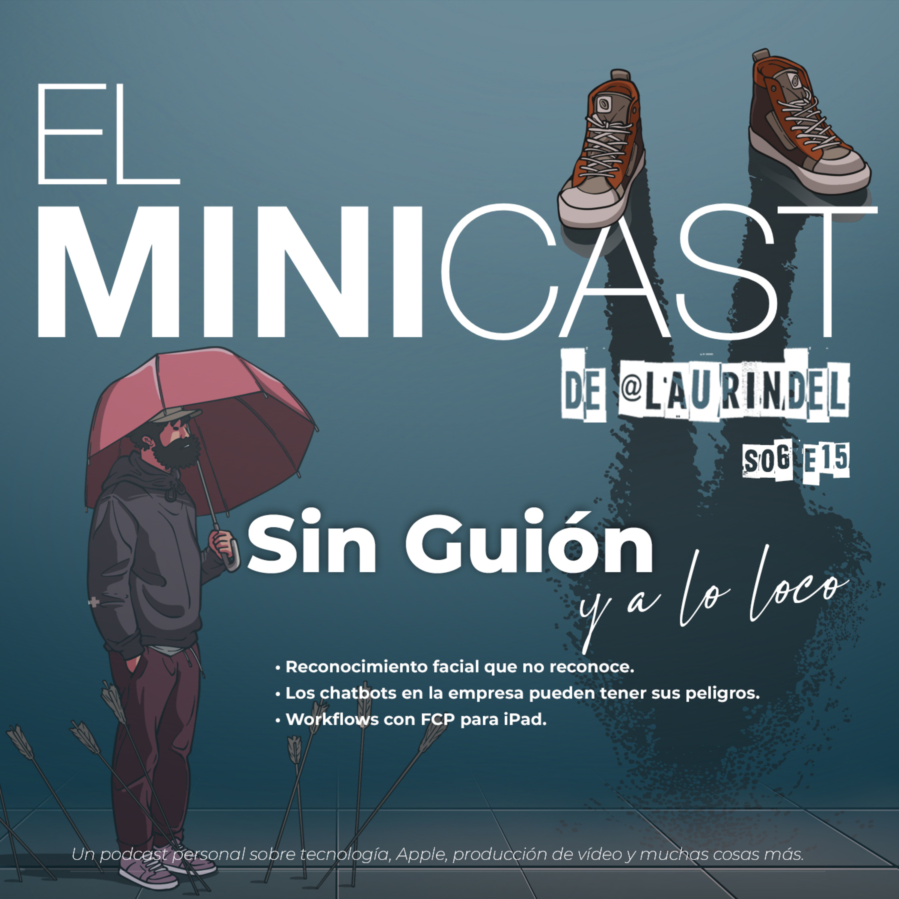 Sin guión y a lo loco IV ... iAs prohibidas en empresas, androides con reconocimiento facial que falla... workflow en FCP iPad . episode artwork