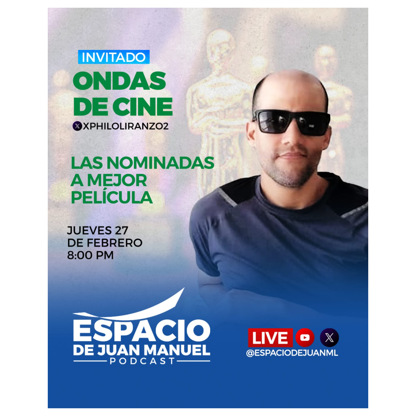 #OndasDecine  Las Nominadas a Mejor Pelicula  #Oscars2025 @xphiloliranzo @rodriguezE40851  episode artwork