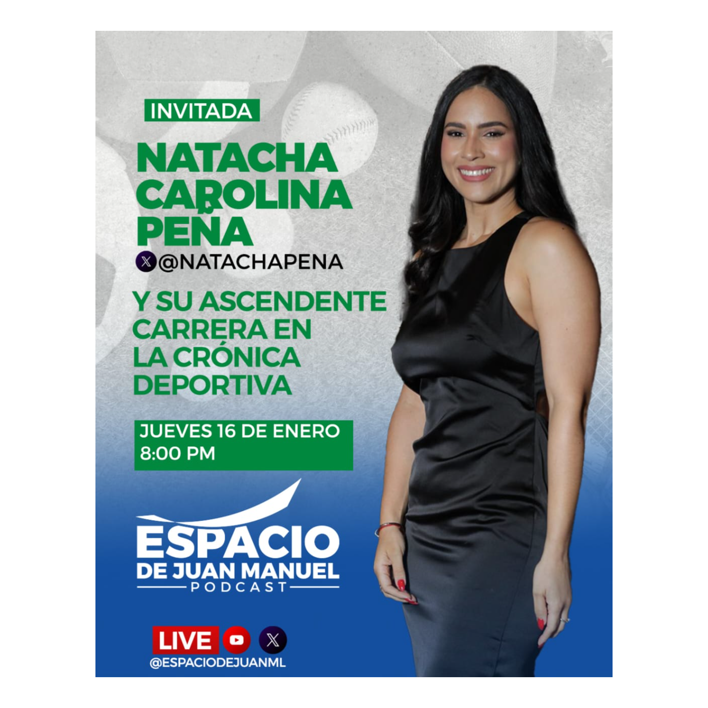 Natacha Carolina  Peña  y  su ascendente  carrera  en la  Crónica Deportiva episode artwork