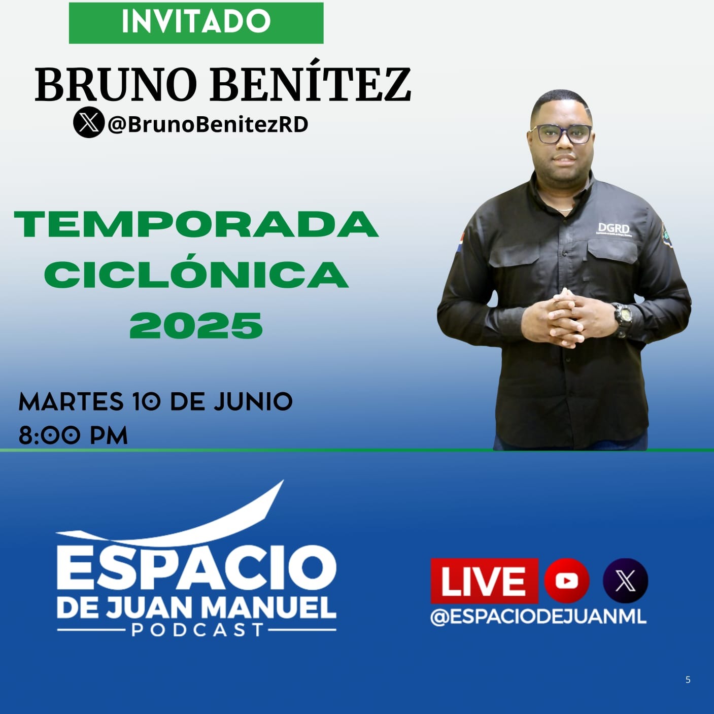 Temporada Ciclonica 2025  con  @brunobenitezRD episode artwork