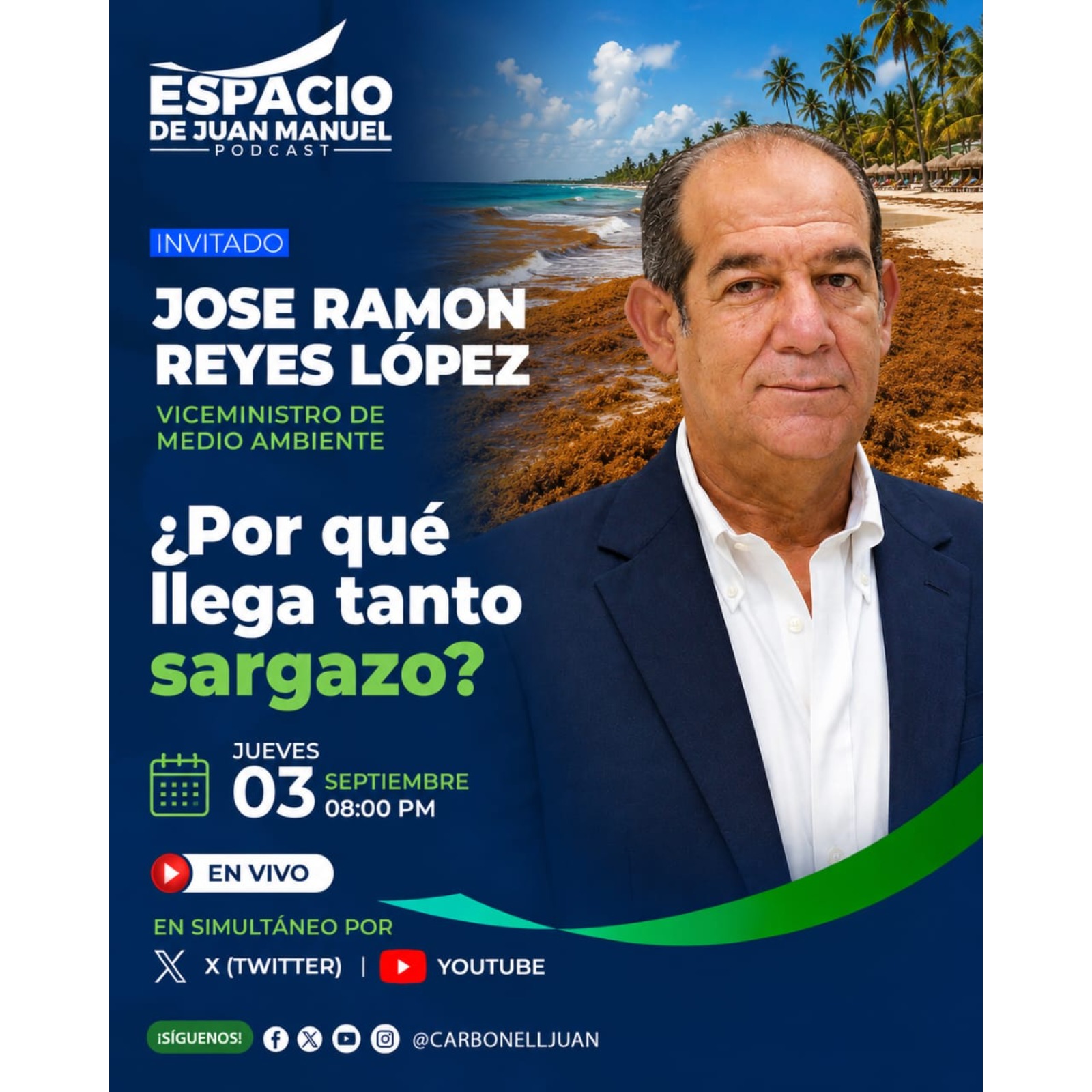 ¿Por  qué llega  tanto  sargazo?  @Joserlopez  viceministro medio ambiente episode artwork