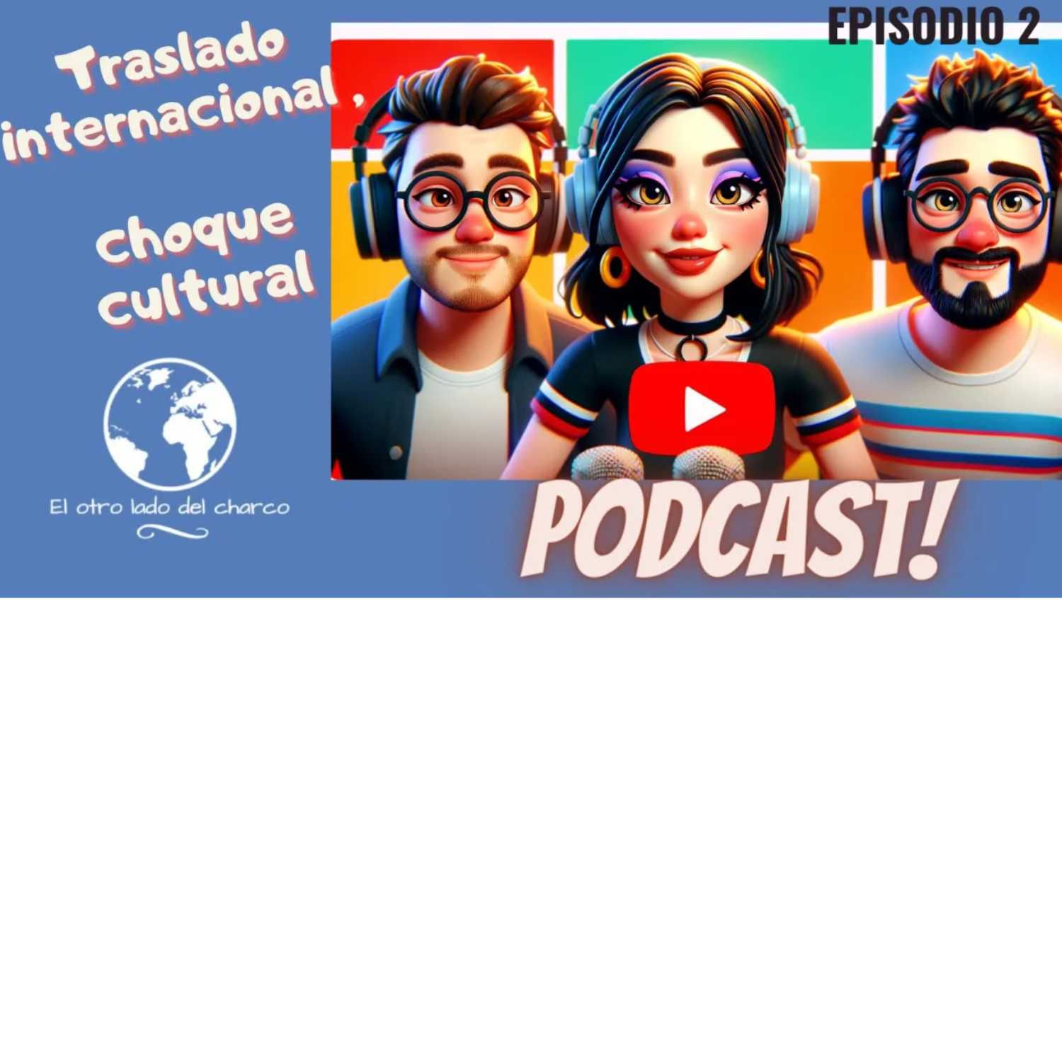 EPISODIO 2 . El Otro Lado del Charco Podcast  | Traslado internacional , choque cultural episode artwork