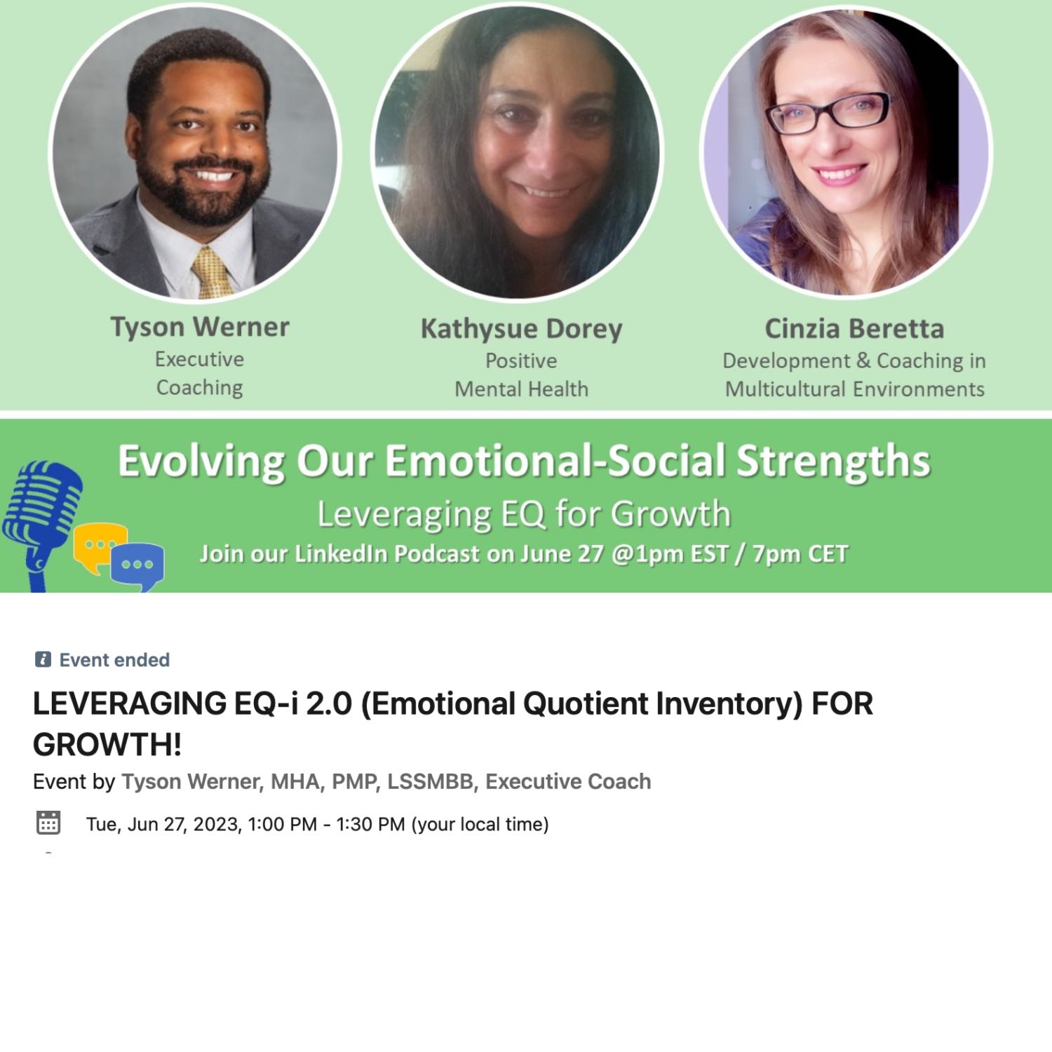 Podcast #1 – Leveraging EQ for Growth: EQ Introduction