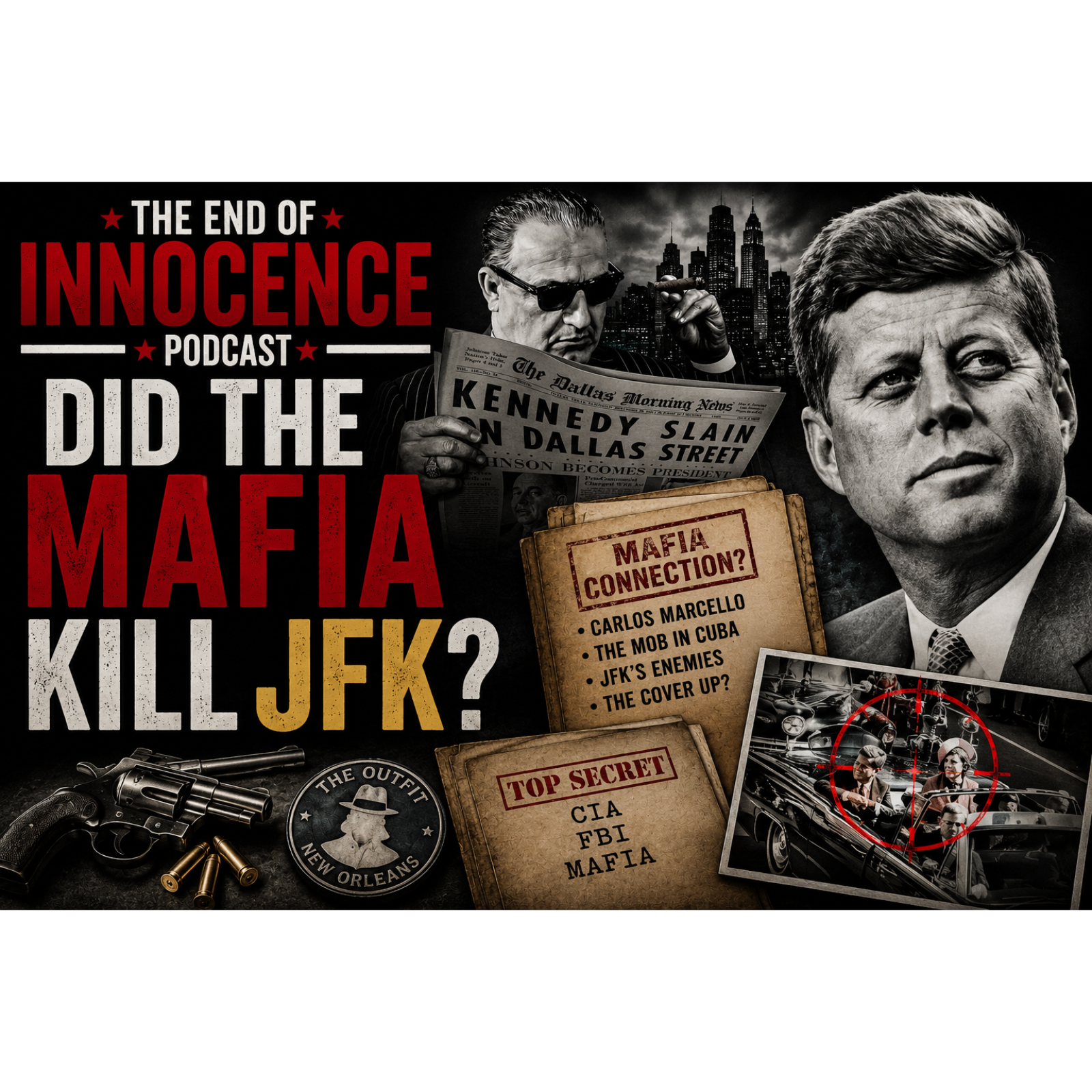 Episode 55 - The End of Innocence - The JFK Assassination - Did the Mafia kill JFK? episode artwork