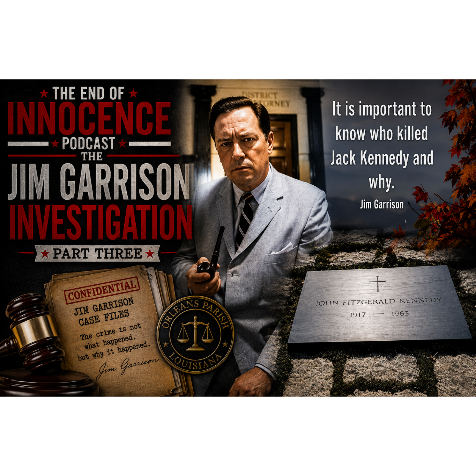 Episode 46 - The End of Innocence - The JFK Assassination - The Jim Garrison Investigation - Pt. 3 episode artwork
