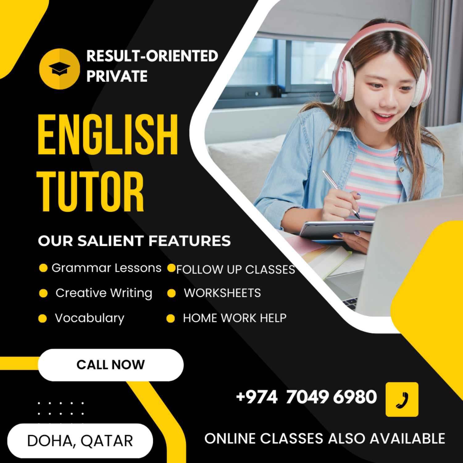 Private English Tutors in Qatar: In-home & Online Teaching Opportunities