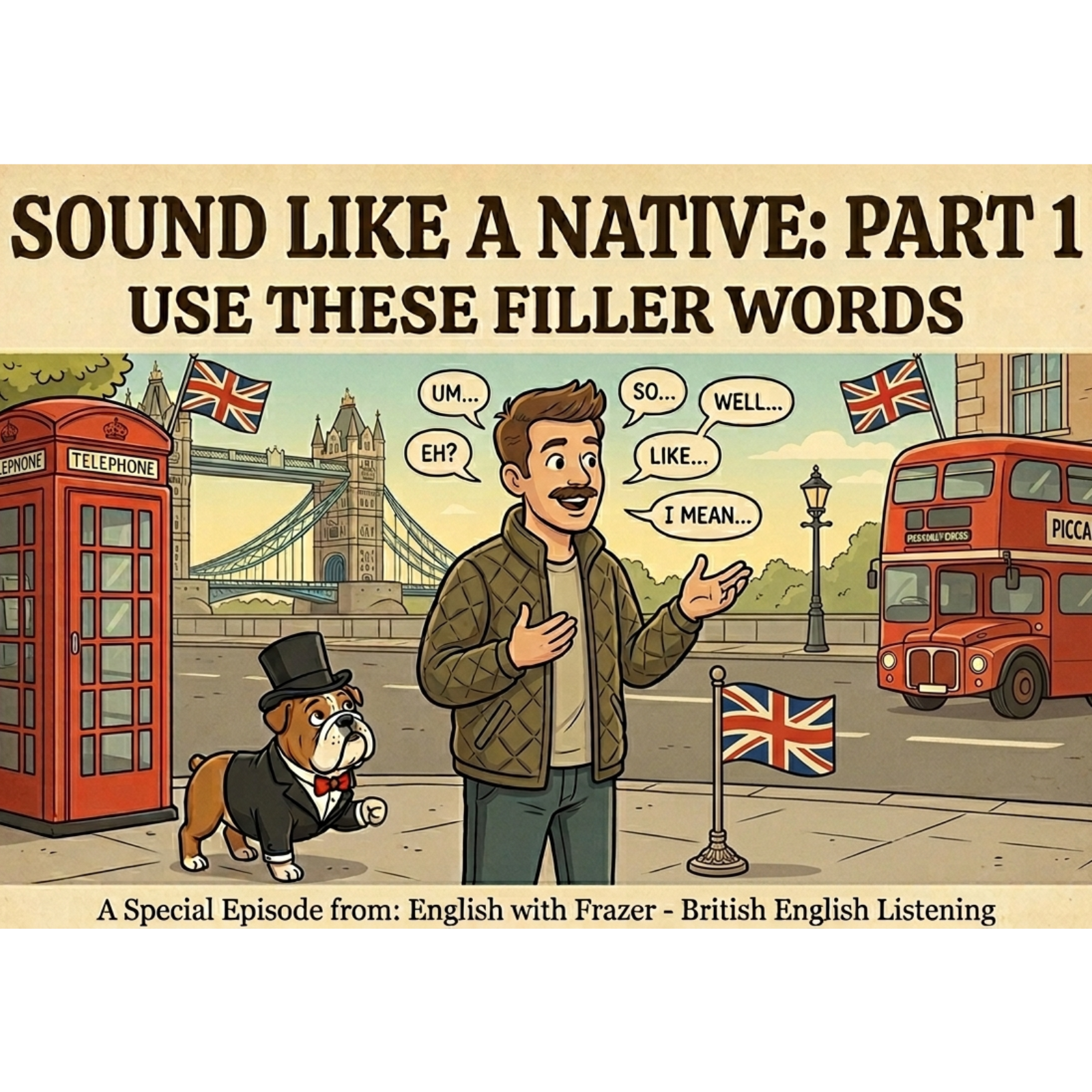 Improve your spoken English NOW with these filler words! Part 1 - s2 ep 30 