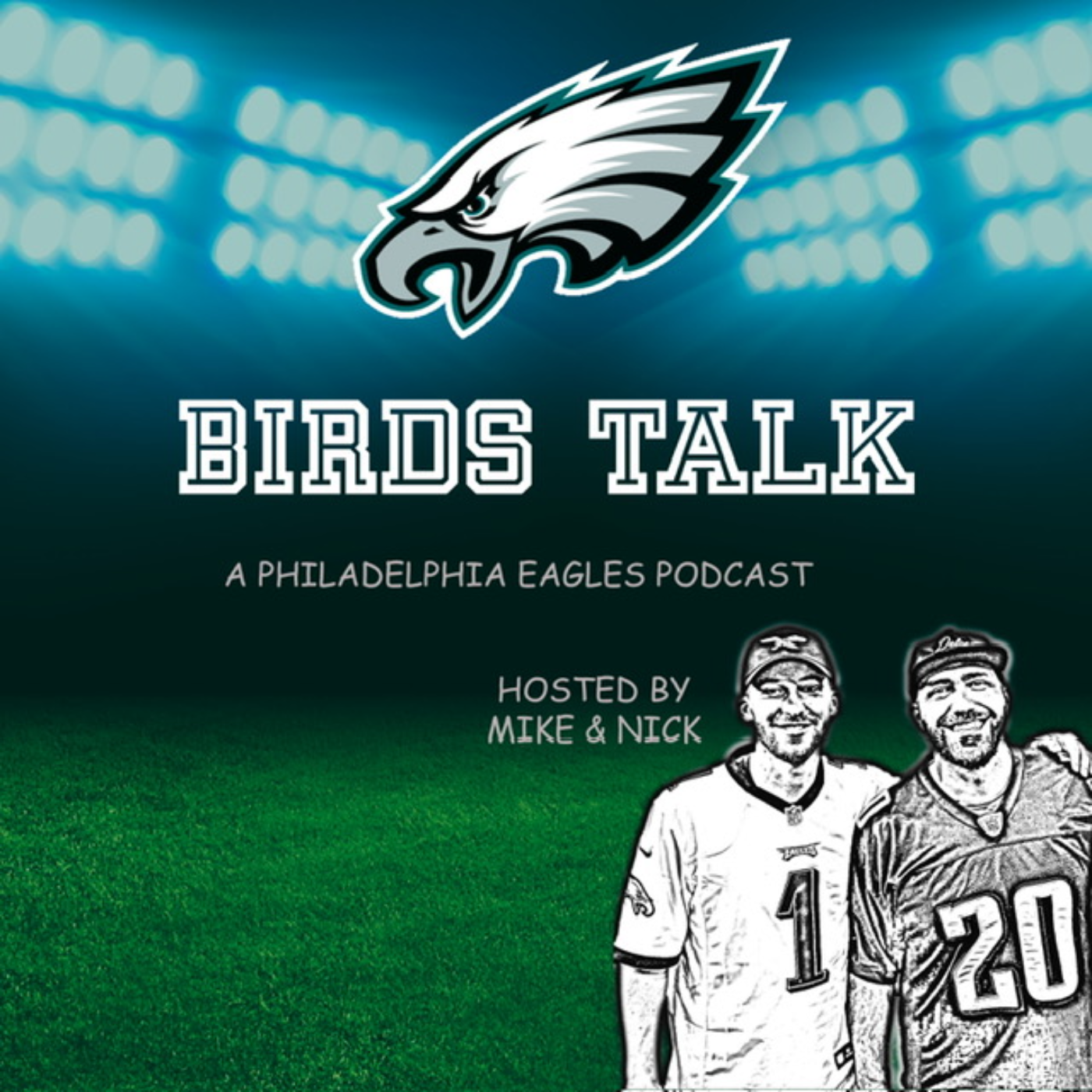 Episode 1: Welcome to Birds Talk! | Super Bowl Matchup | 5 Impact Players | Jake Elliott Debate episode artwork