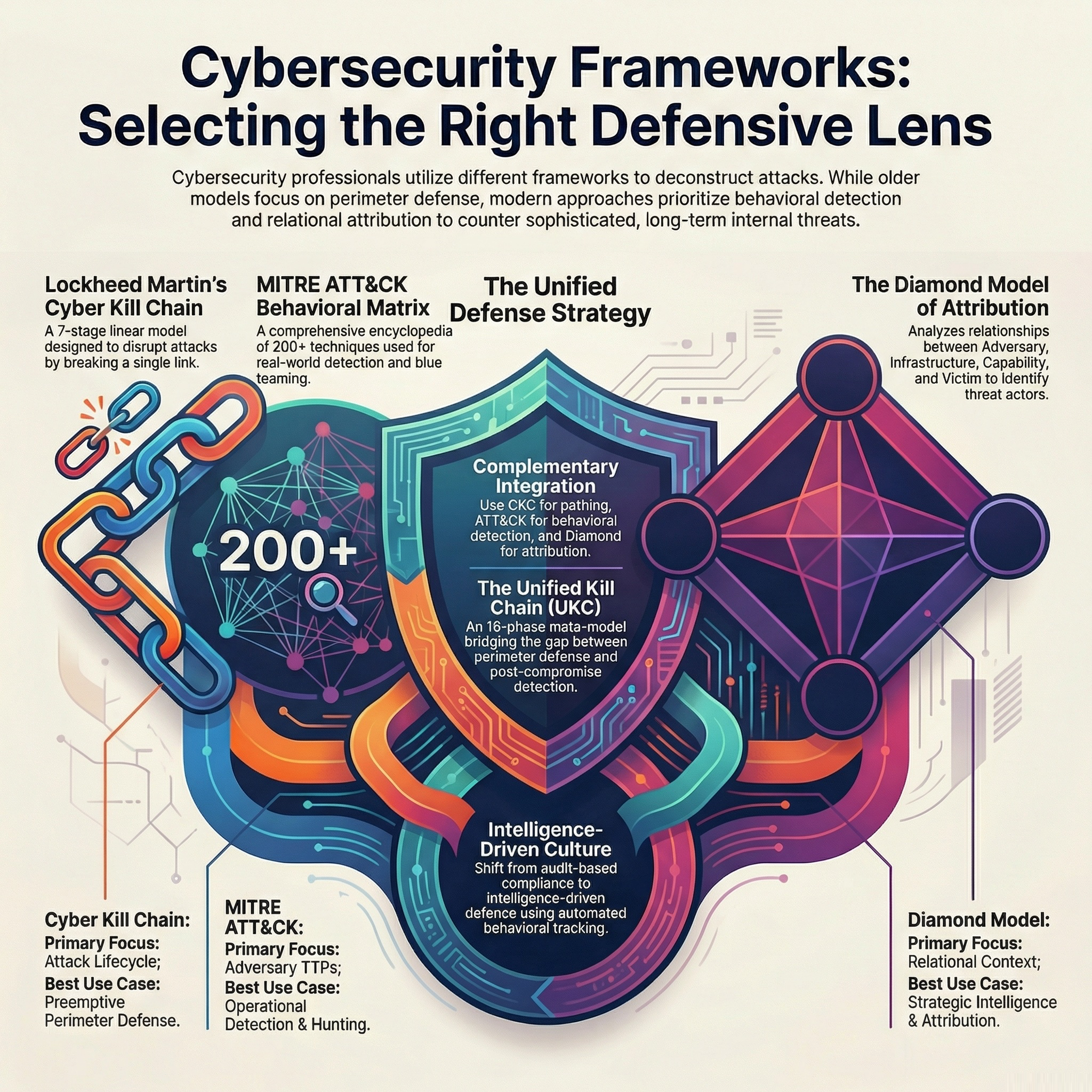 MITRE ATT&CK, Lockheed Cyber Kill Chain, & The Diamond Model Of Intrusion Analysis episode artwork