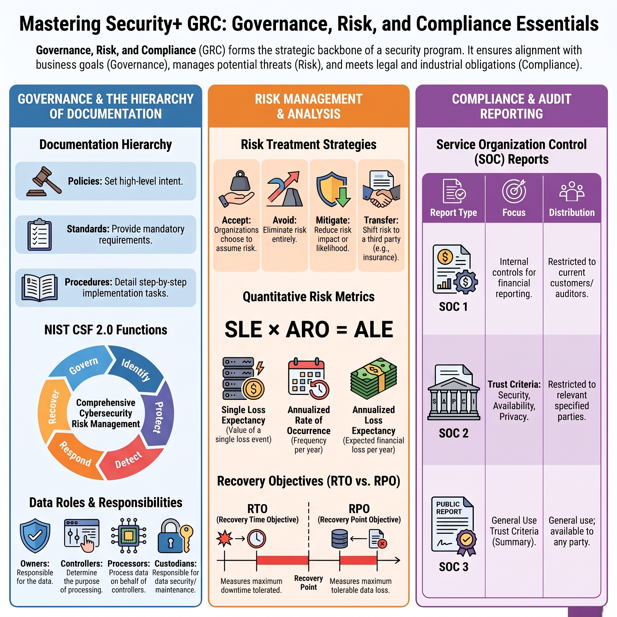 Security+ Domain 11 - Governance, Risk, and Compliance episode artwork